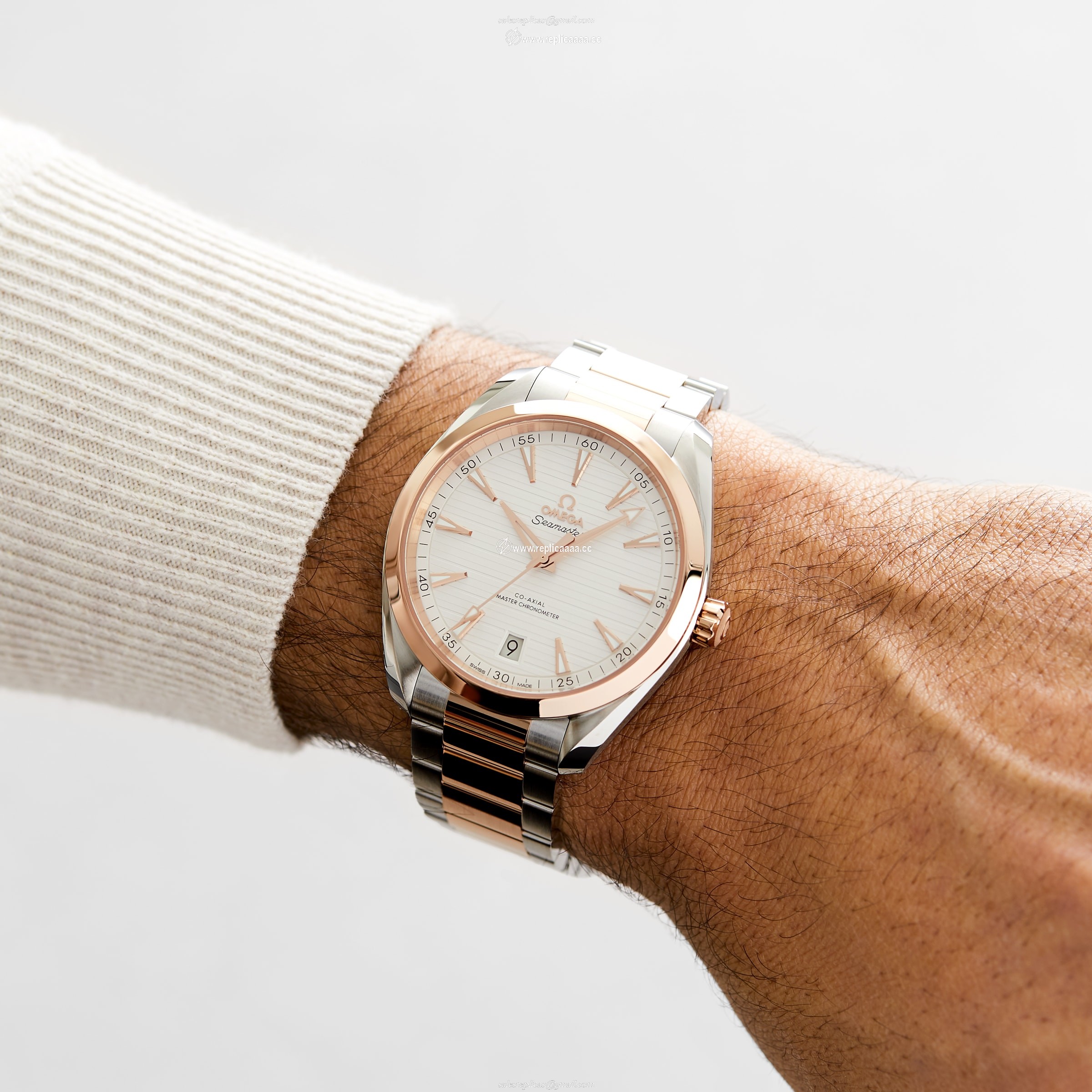 Replica Omega Aqua Terra 150M Co-Axial Master Chronometer 41mm Mens details O22020412102001