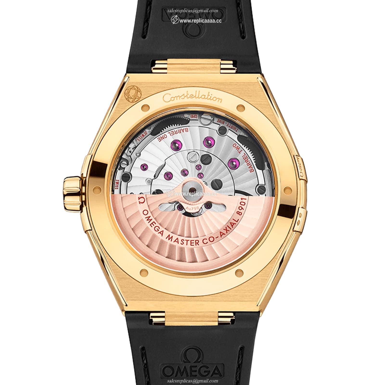 Replica Omega Constellation Co-Axial Master Chronometer 41mm Mens details Yellow Gold O13163412101001