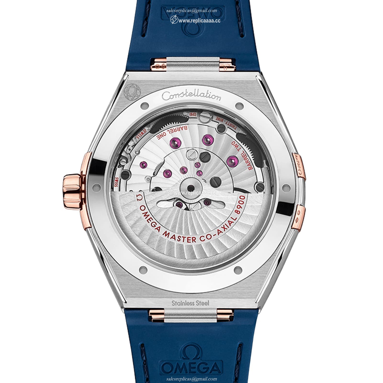 Replica Omega Constellation Co-Axial Master Chronometer 41mm Mens details Blue O13123412103001 2 Replica Omega Constellation Co-Axial Master Chronometer 41mm Mens details Blue O13123412103001