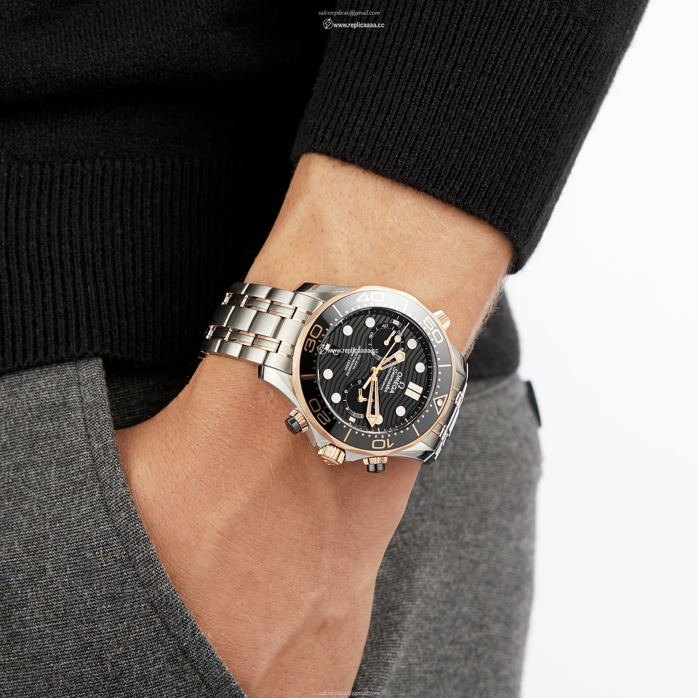 Replica Omega Seamaster Diver 300 Co-Axial Master Chronometer 41mm O21020445101001