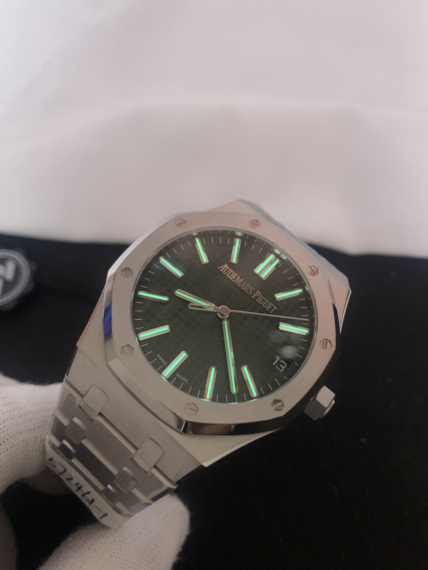 Replica Audemars Piguet Men Royal Oak Cadran Vert 15510ST