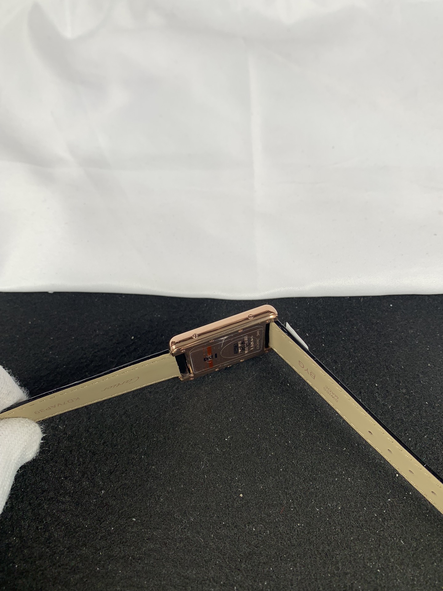 Replica Cartier Men Tank Rose Gold