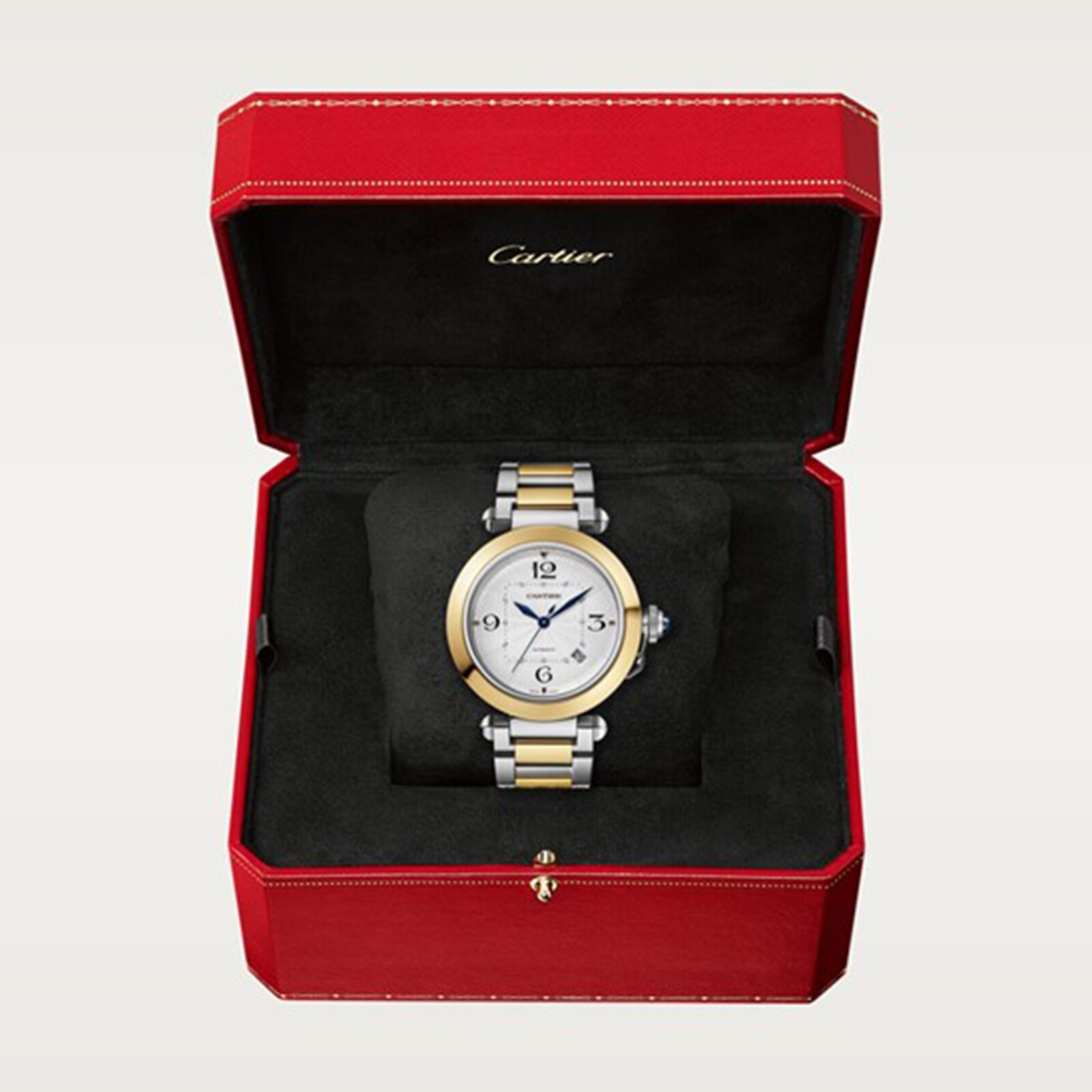 Replica Cartier Pasha De Cartier 41mm Automatic Movement Yellow Gold And Steel Interchangeable Metal And Leather Straps W2PA0009