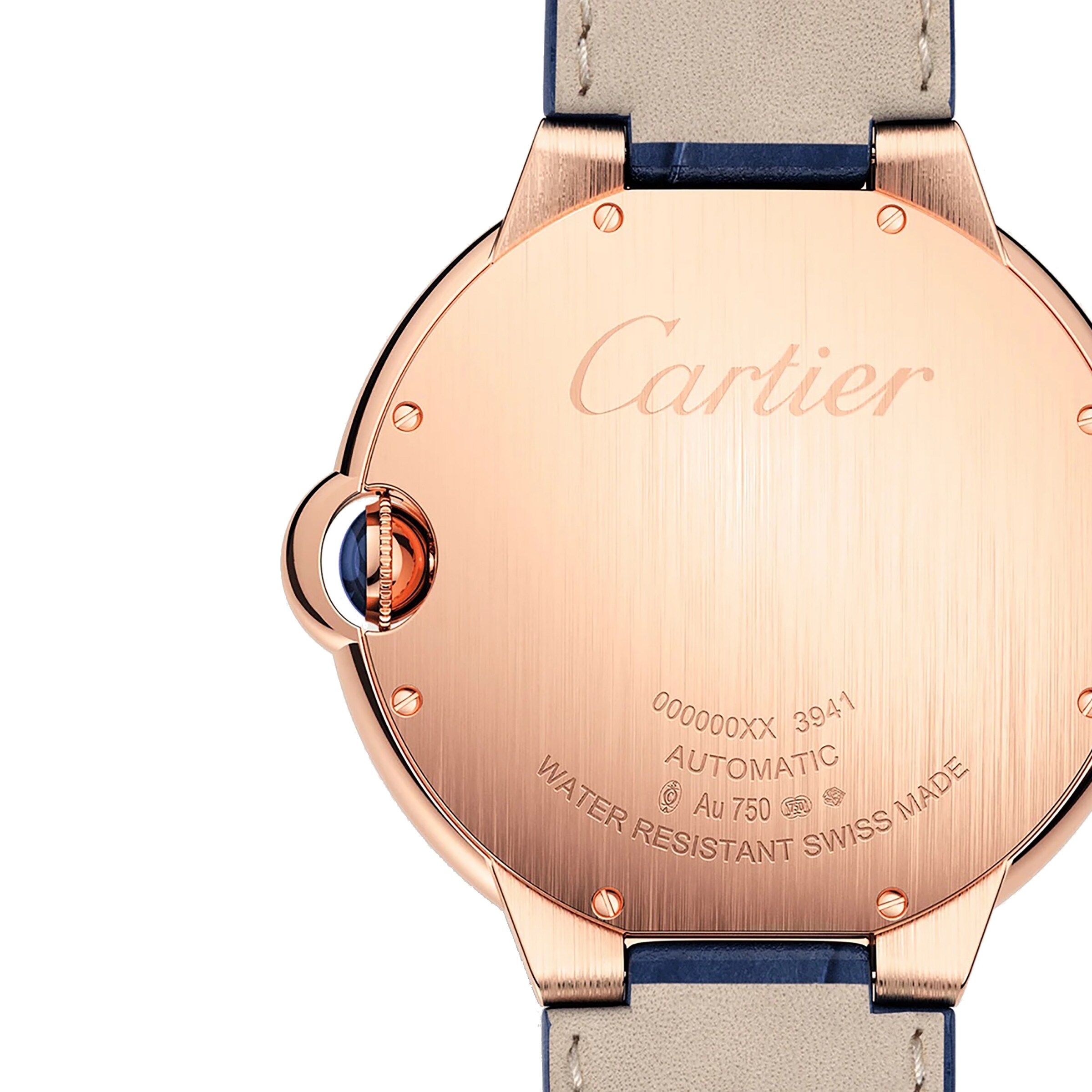Replica Cartier Ballon Bleu de details 42 mm 18K rose gold leather WGBB0036 2 Replica Cartier Ballon Bleu de details 42 mm 18K rose gold leather WGBB0036