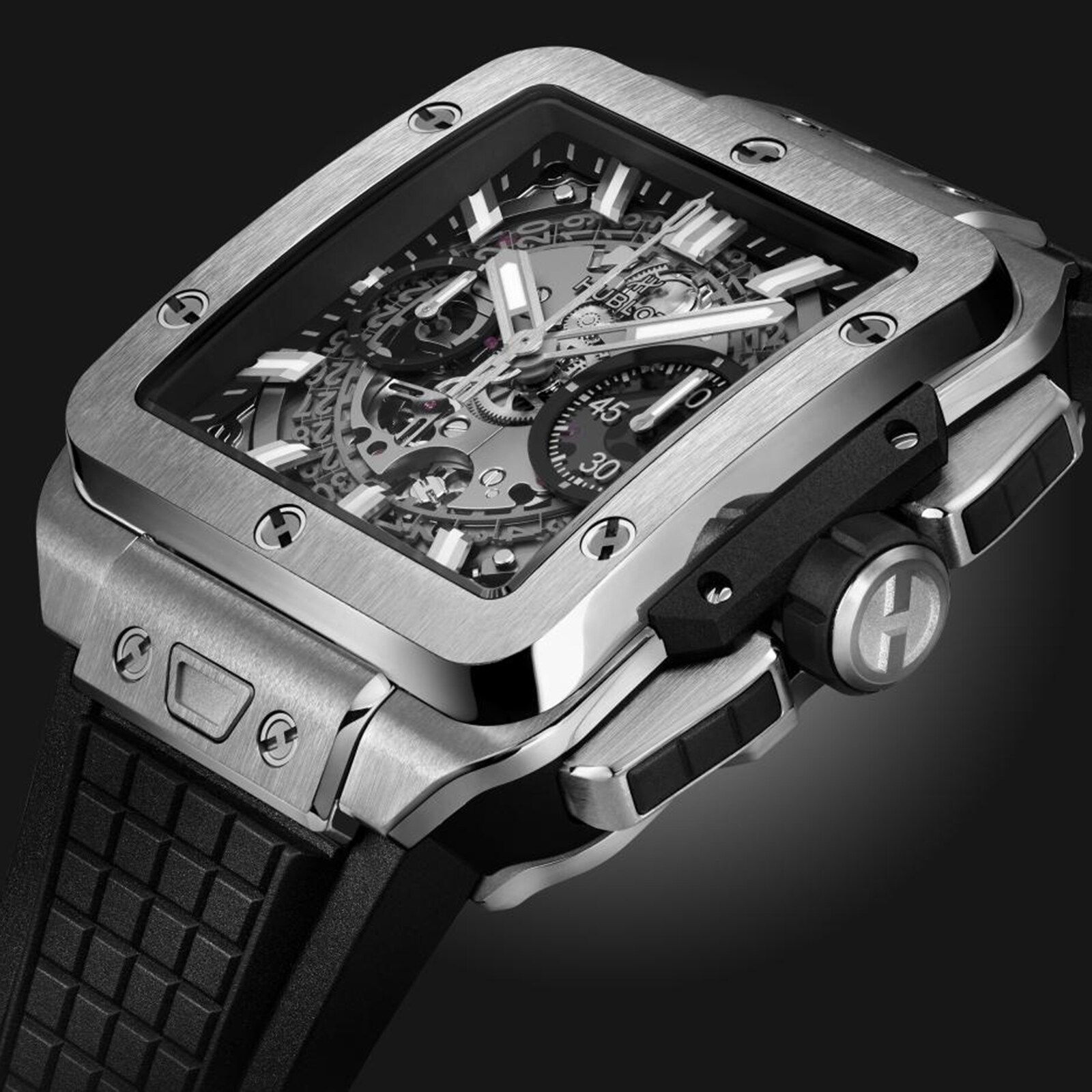 Replica Hublot Square Bang Unico Titanitum 42mm Mens details 821.NX.0170.RX 2 Replica Hublot Square Bang Unico Titanitum 42mm Mens details 821.NX.0170.RX