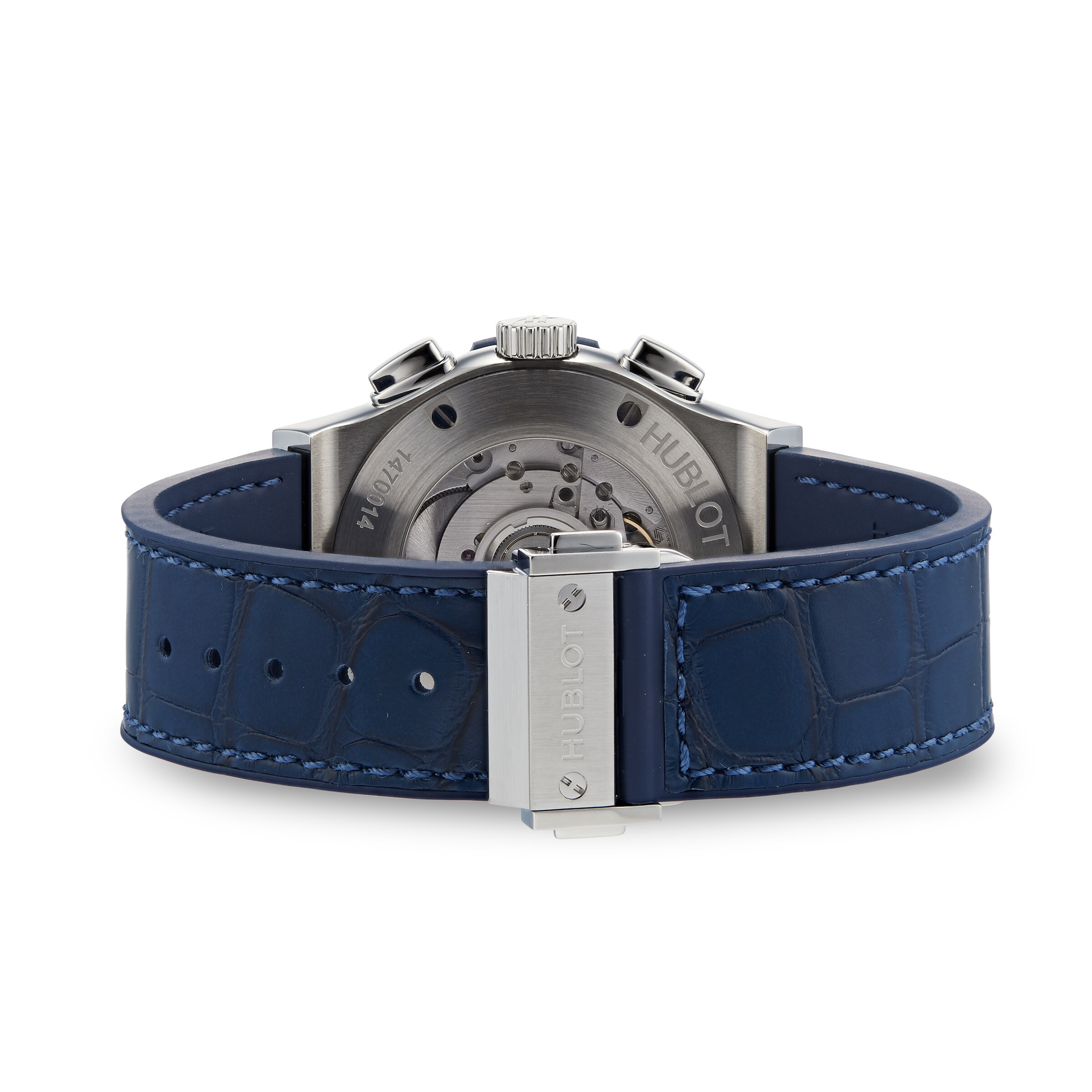 Replica Hublot Classic Fusion Blue Chronograph Titanium 42mm 541.NX.7170.LR