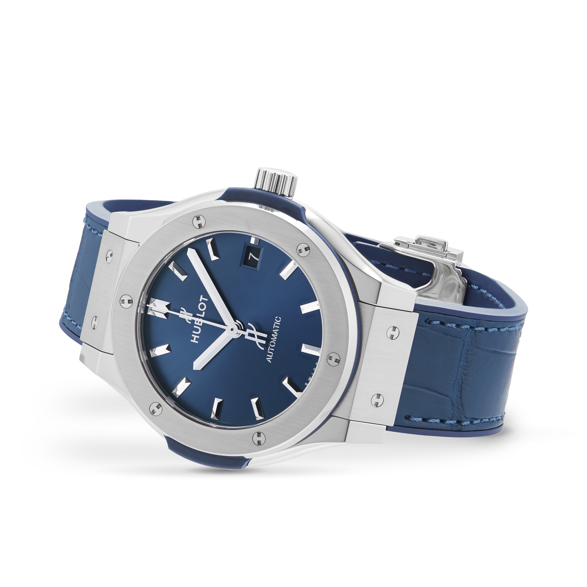 Replica Hublot Classic Fusion Blue Titanium 38mm 565.NX.7170.LR