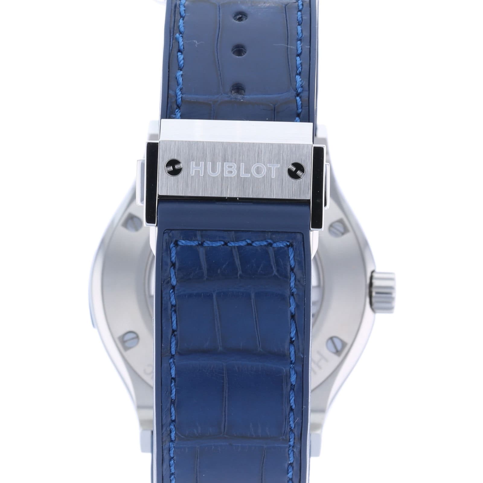 Replica Hublot Classic Fusion Blue Titanium 42mm 542.NX.7170.LR