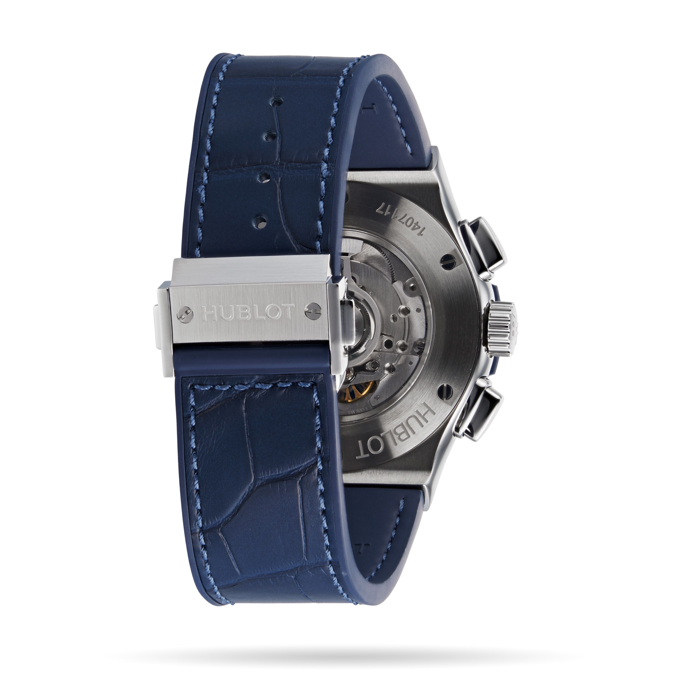 Replica Hublot Classic Fusion Blue Chronograph Titanium 45mm 521.NX.7170.LR