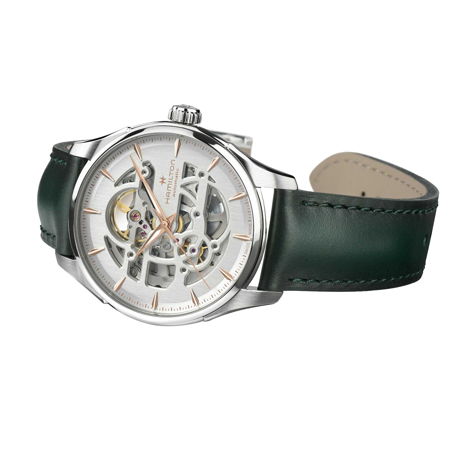 Replica Hamilton Jazzmaster Skeleton 40mm Mens details White H42535810
