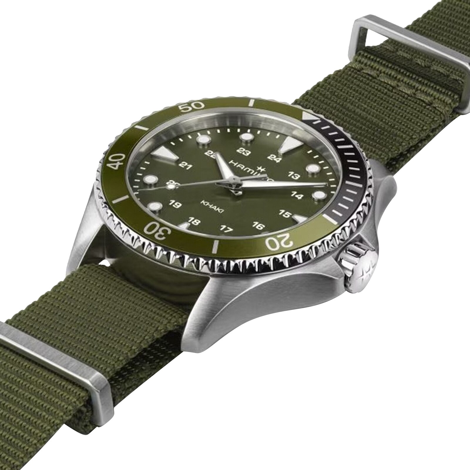 Replica Hamilton Khaki Navy Scuba Quartz 37mm Mens details Green H82241961 2 Replica Hamilton Khaki Navy Scuba Quartz 37mm Mens details Green H82241961