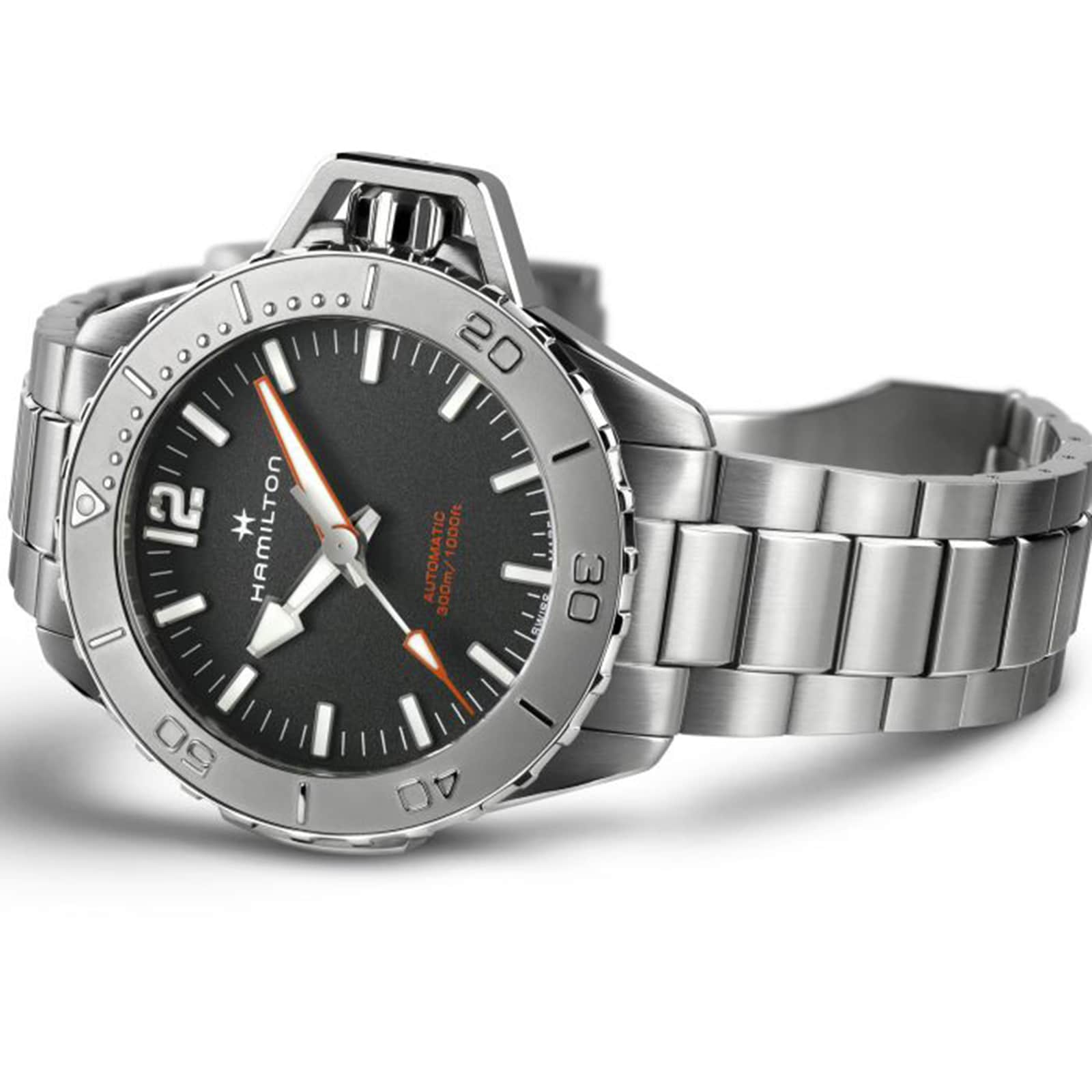Replica Hamilton Khaki Navy Frogman 46mm Mens details H77815130