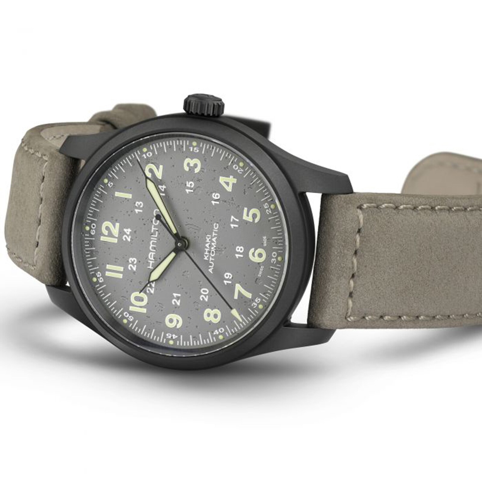 Replica Hamilton Khaki Field Titanium Grey dial Grey Strap 38mm H70215880