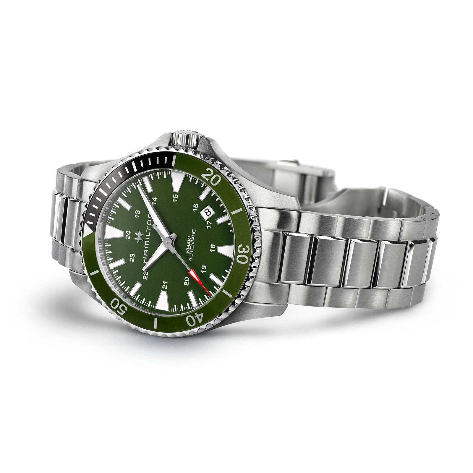 Replica Hamilton Khaki Navy Scuba Auto 40mm Mens details Green H82375161