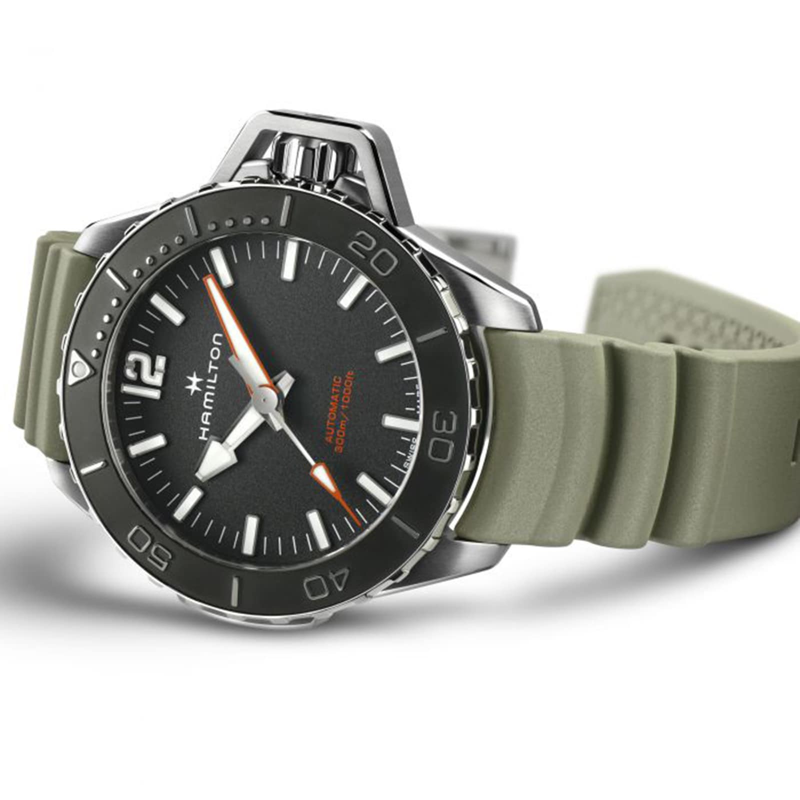 Replica Hamilton Khaki Navy Frogman 46mm Mens details Black H77825331 2 Replica Hamilton Khaki Navy Frogman 46mm Mens details Black H77825331