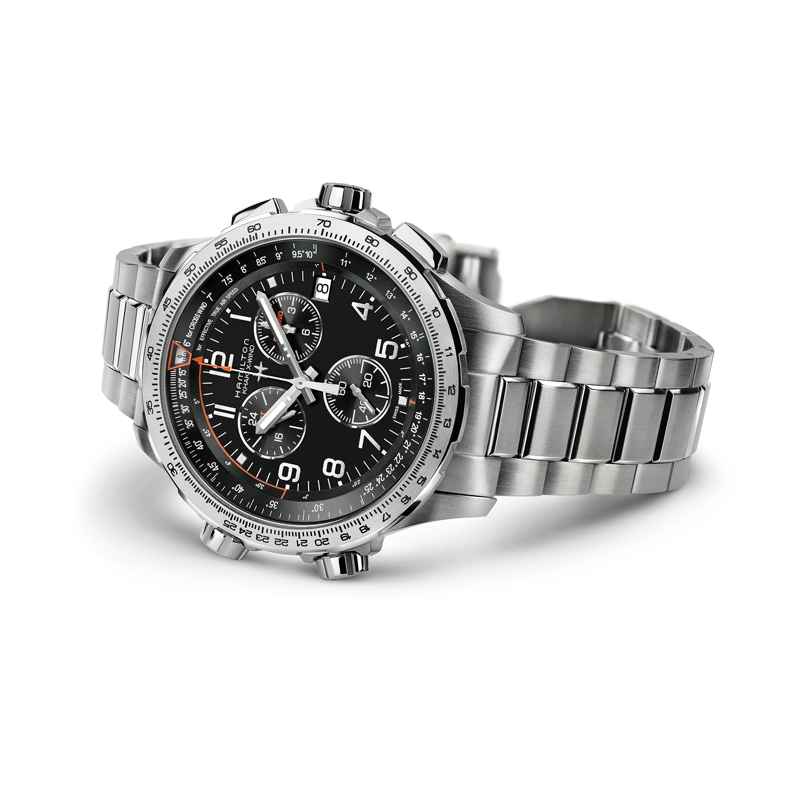 Replica Hamilton Khaki Aviation X-Wind GMT Chrono Quartz 46mm Mens details Black H77912135 2 Replica Hamilton Khaki Aviation X-Wind GMT Chrono Quartz 46mm Mens details Black H77912135