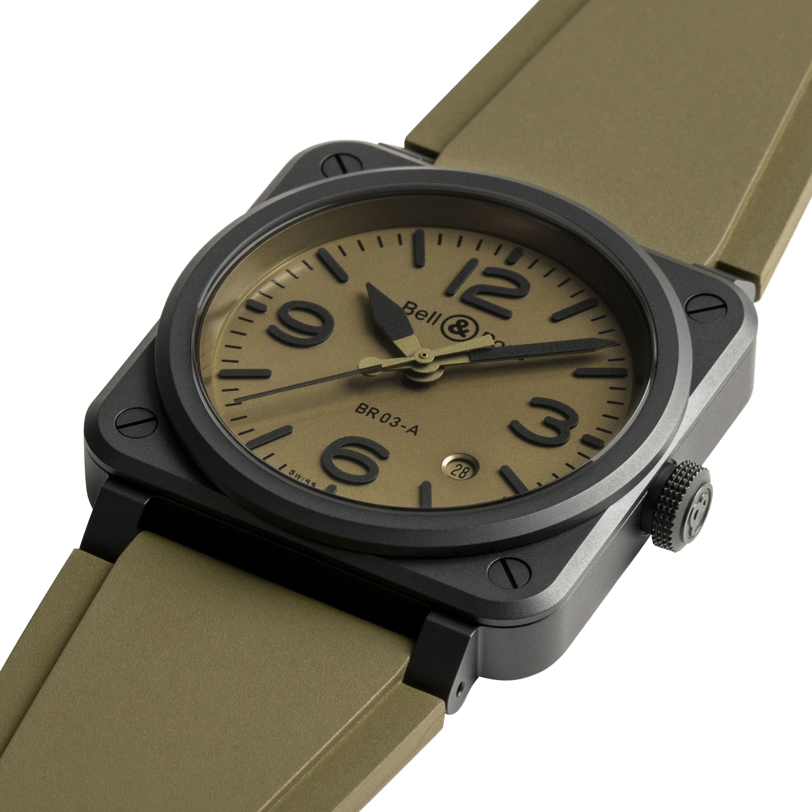 Replica Bell & Ross BR 03 Military Ceramic 41mm BR03A-MIL-CE/SRB