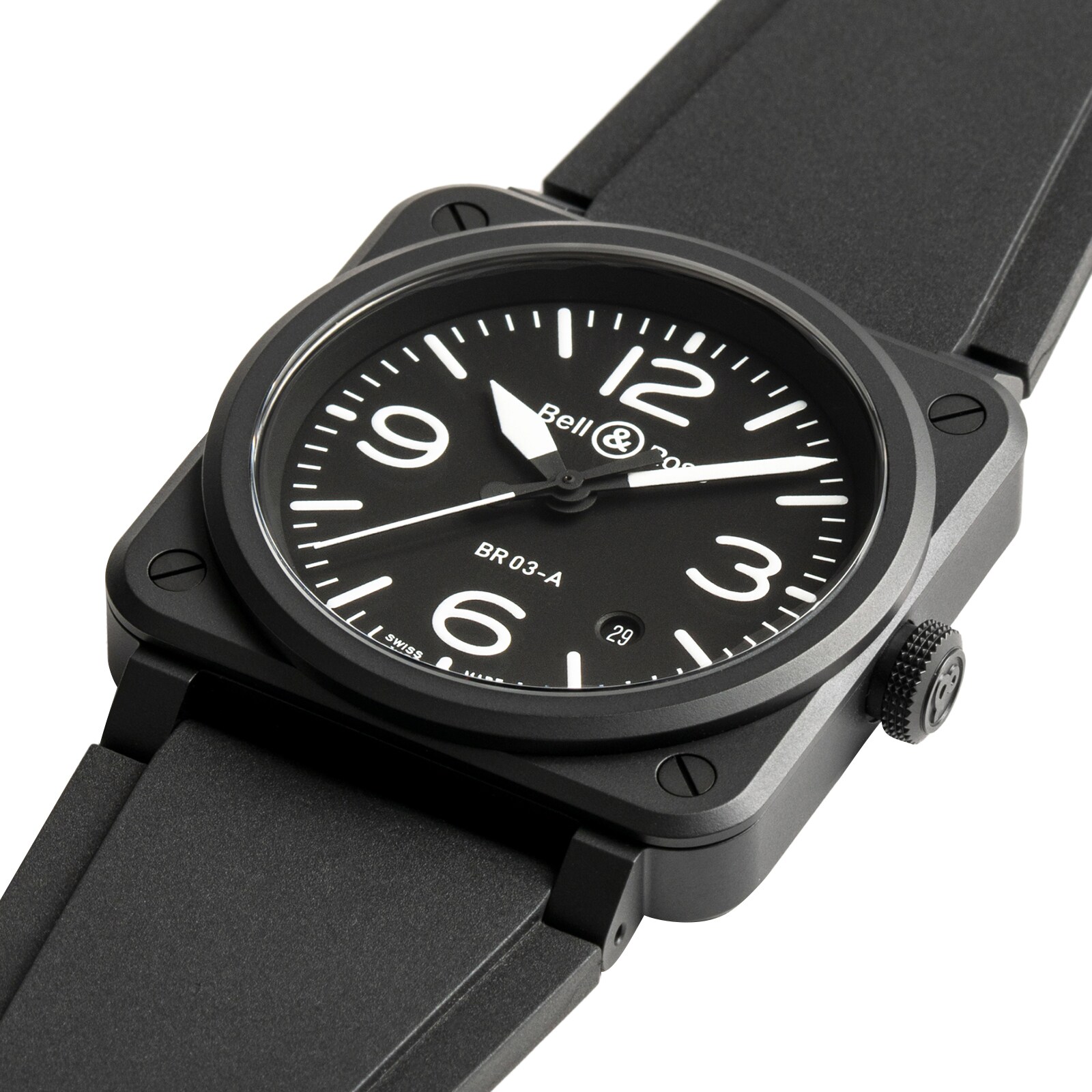 Replica Bell & Ross BR 03 Black Matte 41mm BR03A-BL-CE/SRB