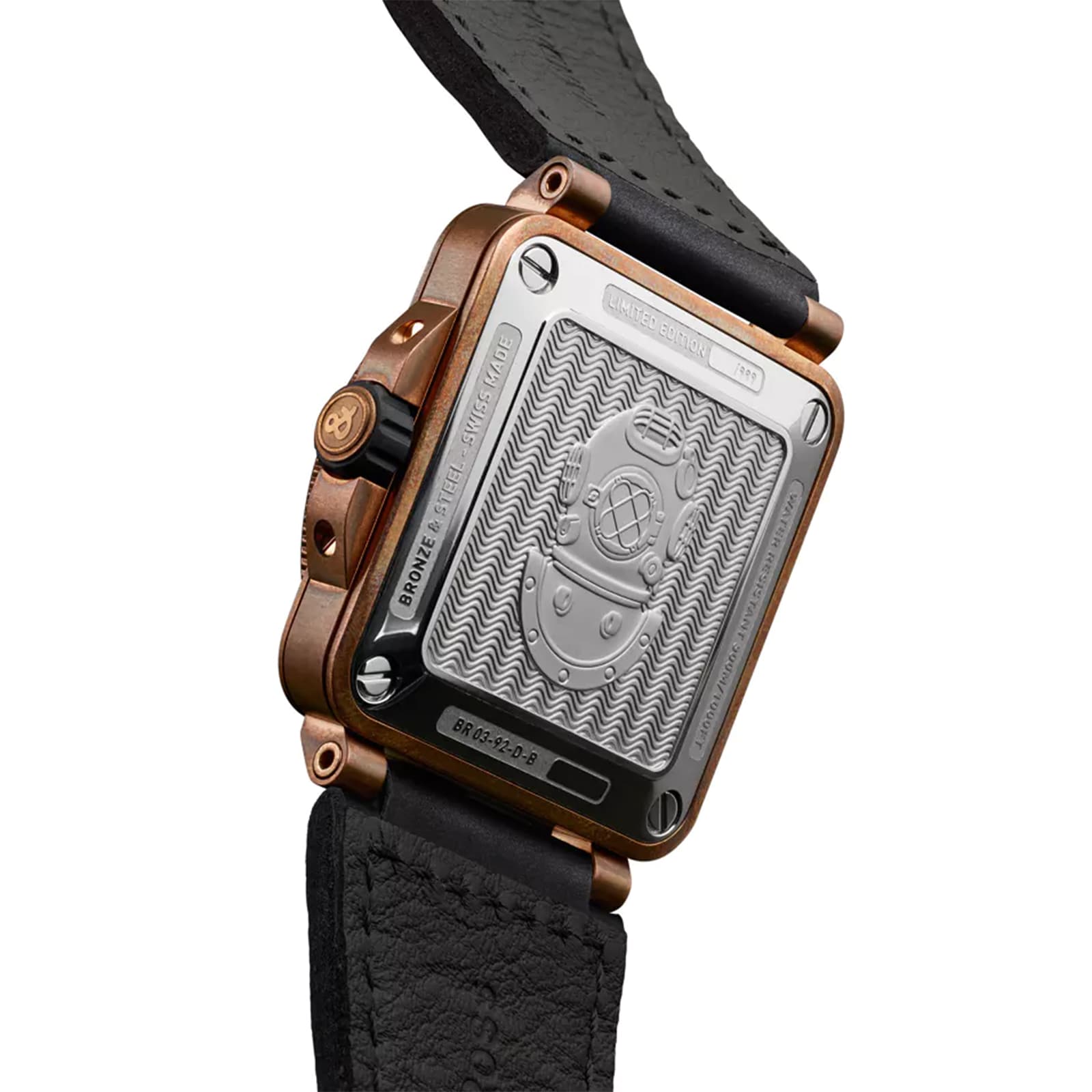 Replica Bell & Ross BR 03-92 Diver White Bronze 42mm Mens details BR0392-D-WH-BR/SCA