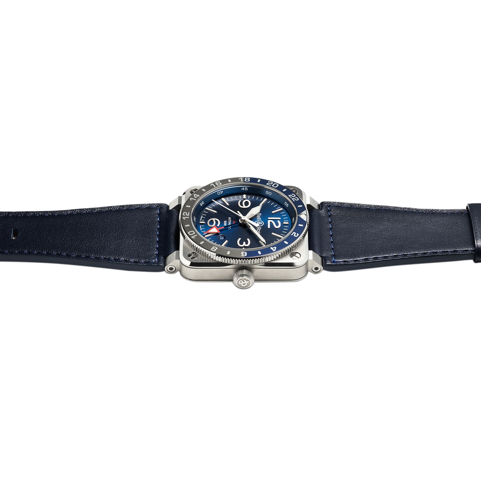 Replica Bell & Ross BR 03-93 GMT BLUE 42MM BR0393-BLU-ST/SCA 2 Replica Bell & Ross BR 03-93 GMT BLUE 42MM BR0393-BLU-ST/SCA
