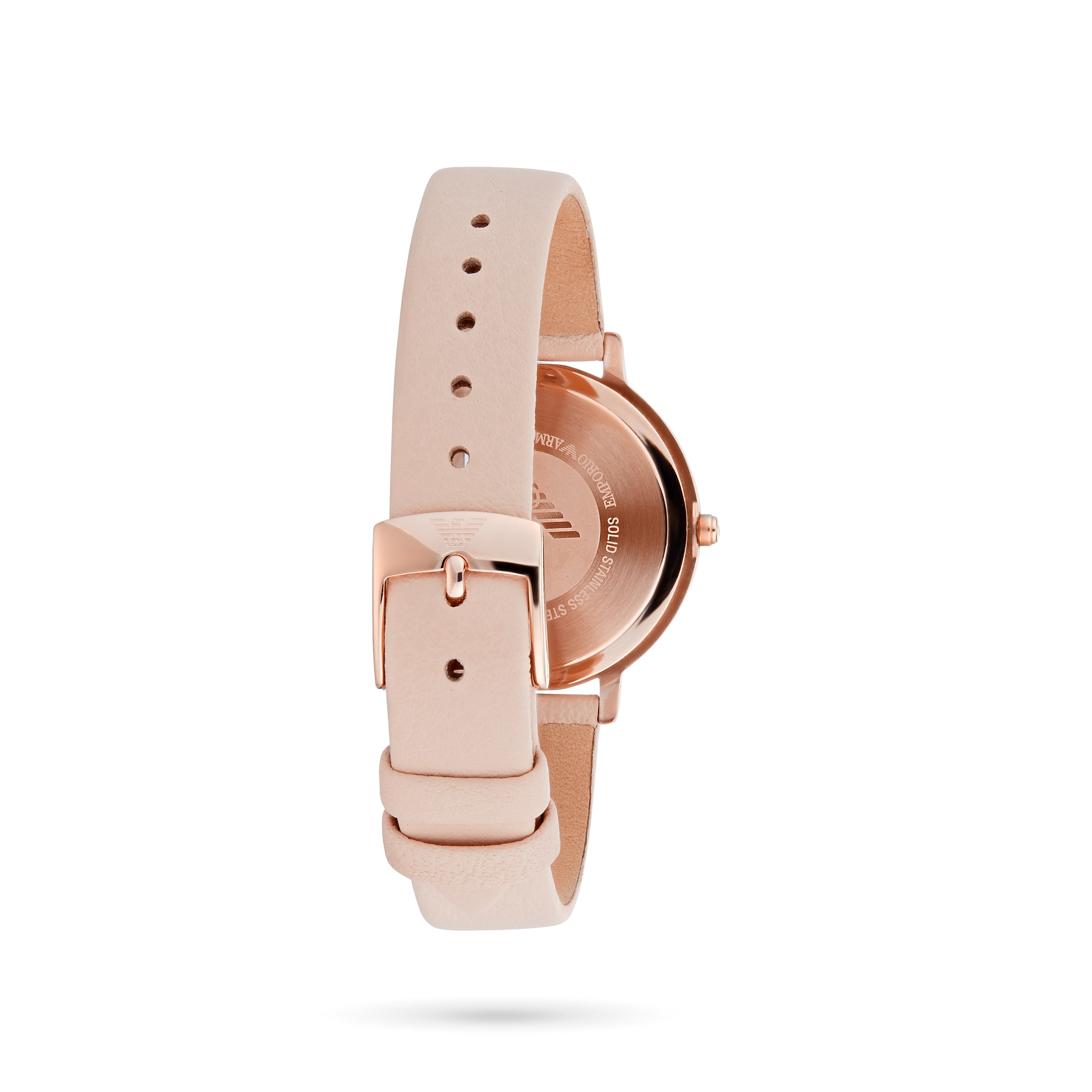 Replica Emporio Armani Women's Crystal Leather Pink Strap details AR2510 2 Replica Emporio Armani Women's Crystal Leather Pink Strap details AR2510