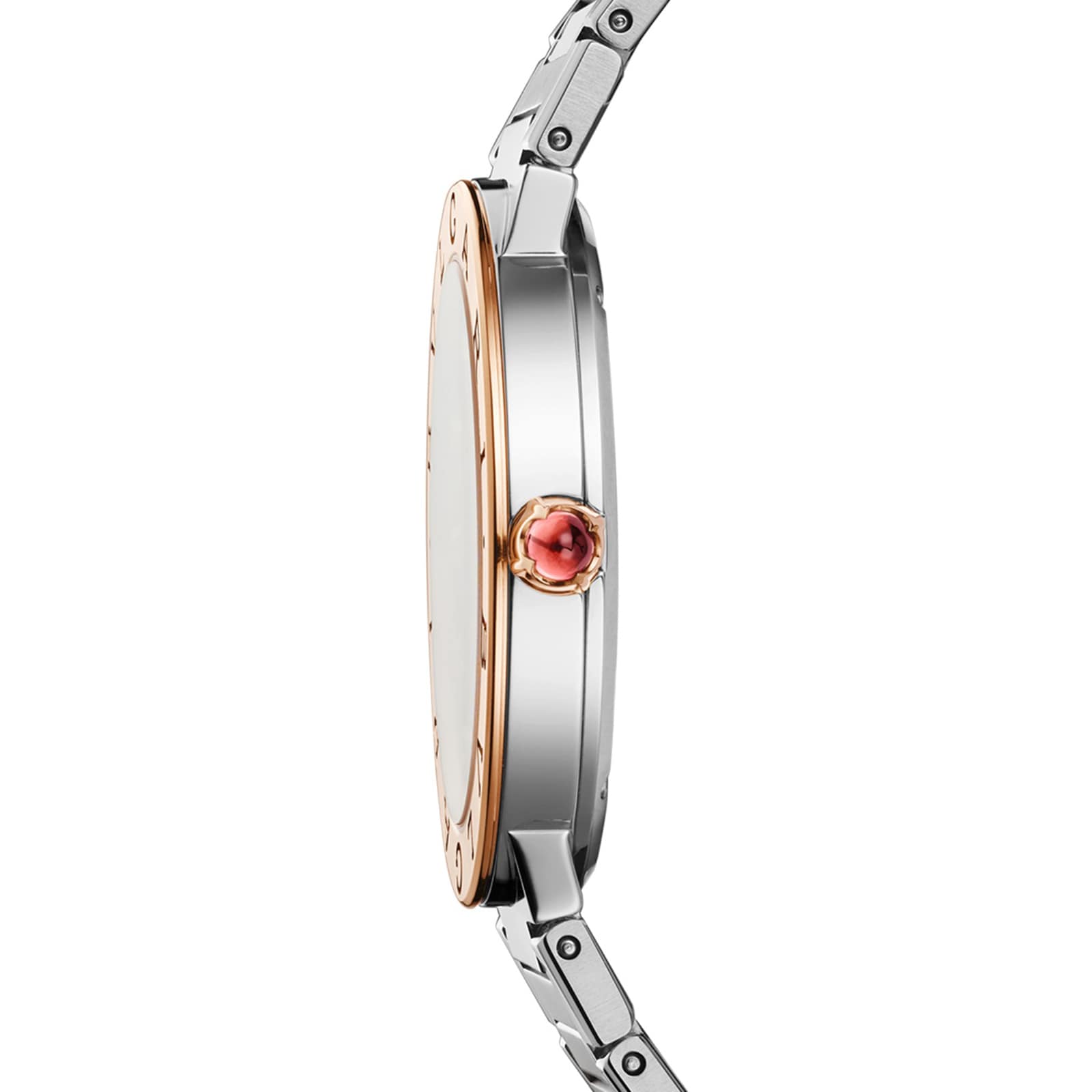 Replica Bvlgari Bvlgari Bvlgari 33mm Grey Diamond Dot Dial Ladies details - Stainless Steel and 18k Rose Gold 103577 2 Replica Bvlgari Bvlgari Bvlgari 33mm Grey Diamond Dot Dial Ladies details - Stainless Steel and 18k Rose Gold 103577