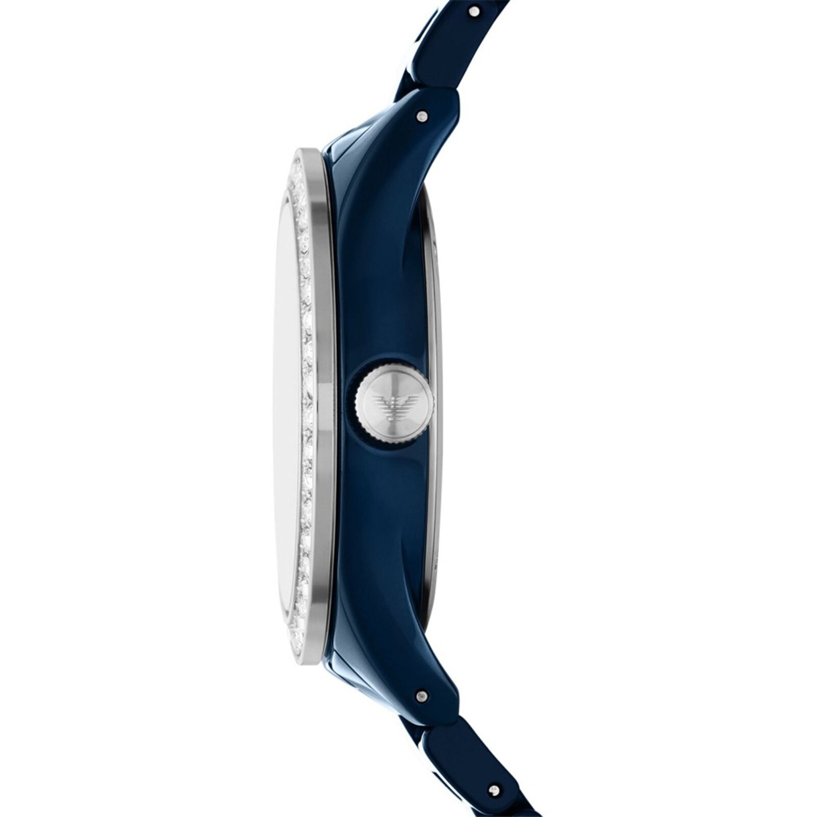 Replica Emporio Armani Leo Ladies details 36mm Blue AR70012