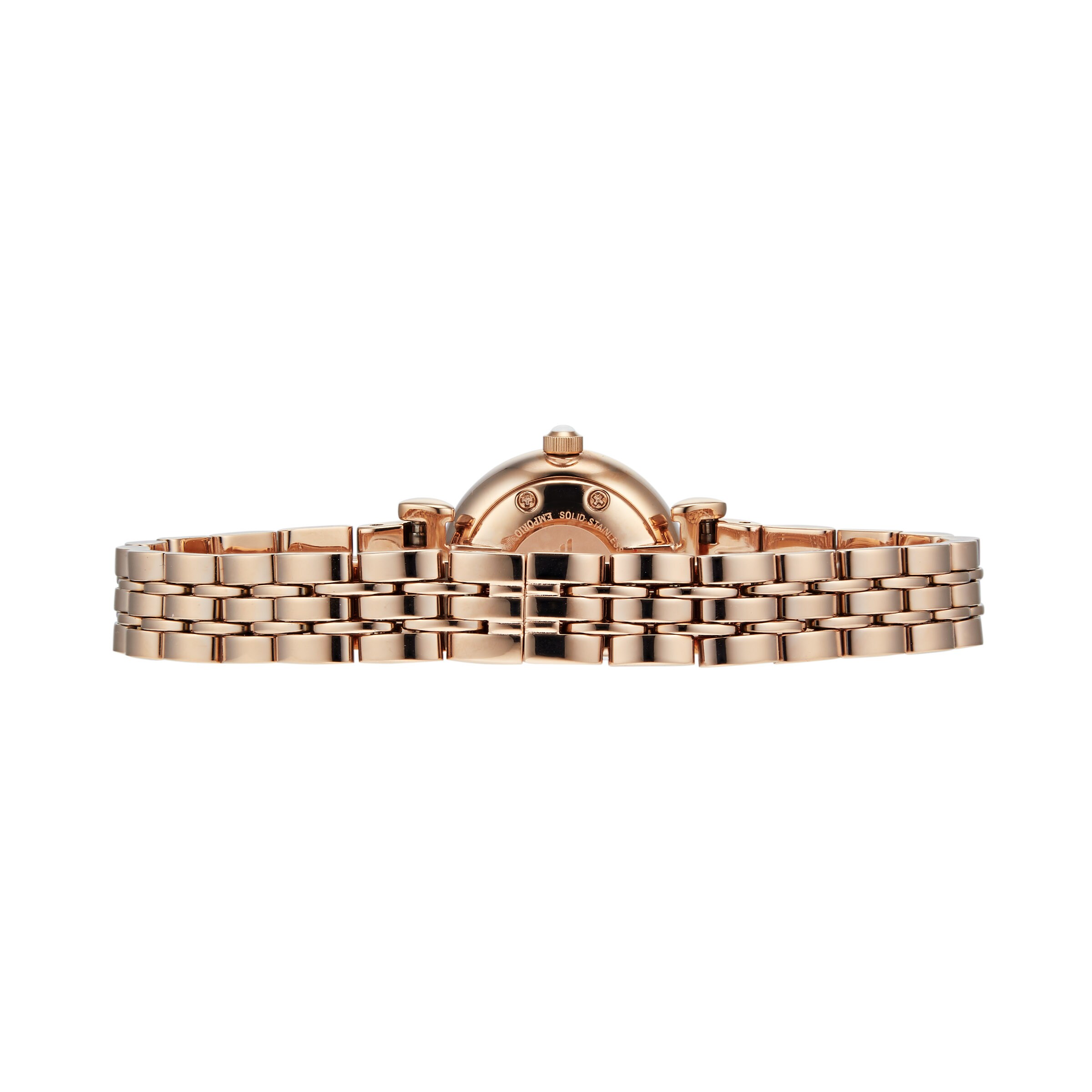 Replica Emporio Armani T-Bar Rose Gold Tone and White Dial Ladies details AR11266 2 Replica Emporio Armani T-Bar Rose Gold Tone and White Dial Ladies details AR11266