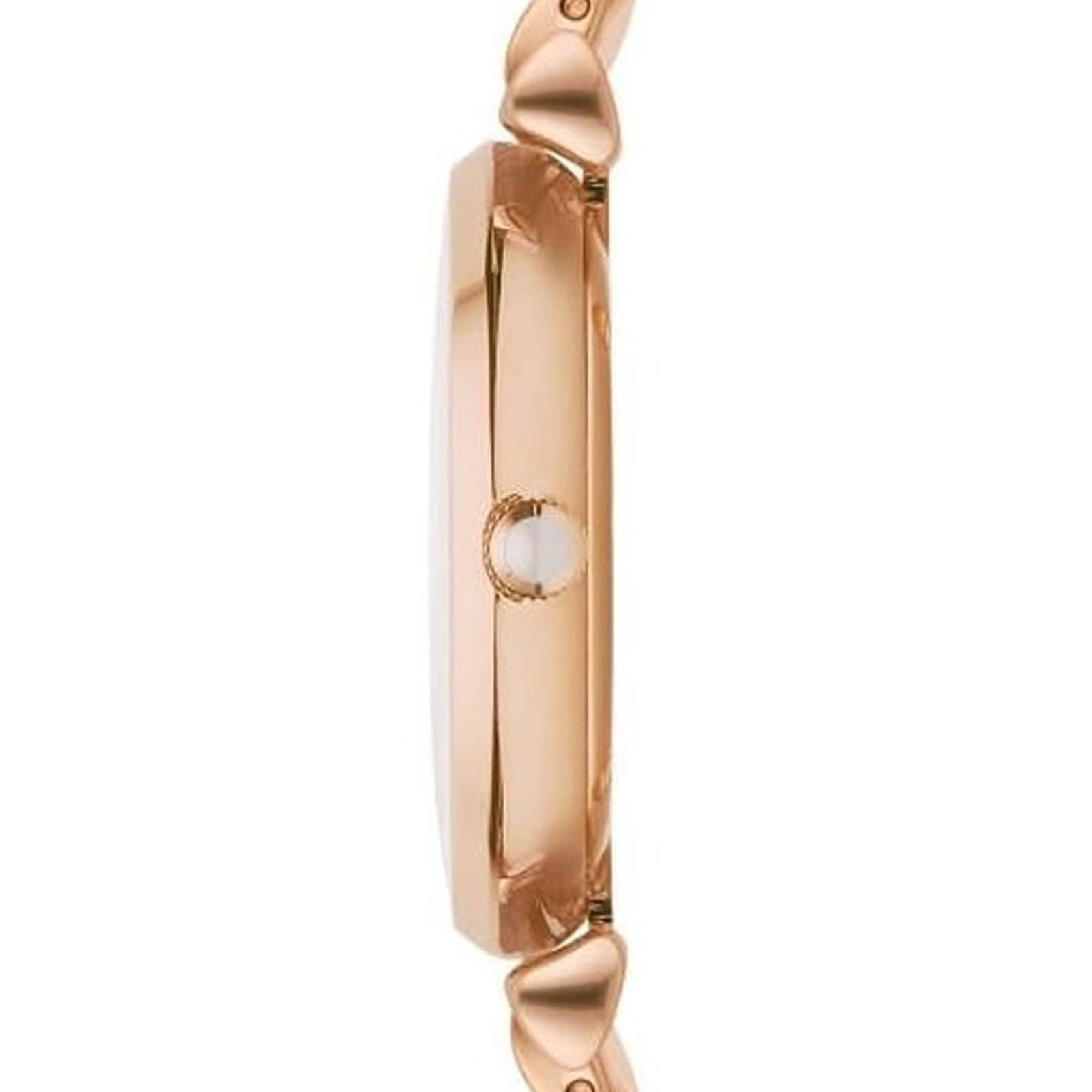 Replica Emporio Armani T-Bar Rose Gold Tone Bracelet Ladies details AR1909
