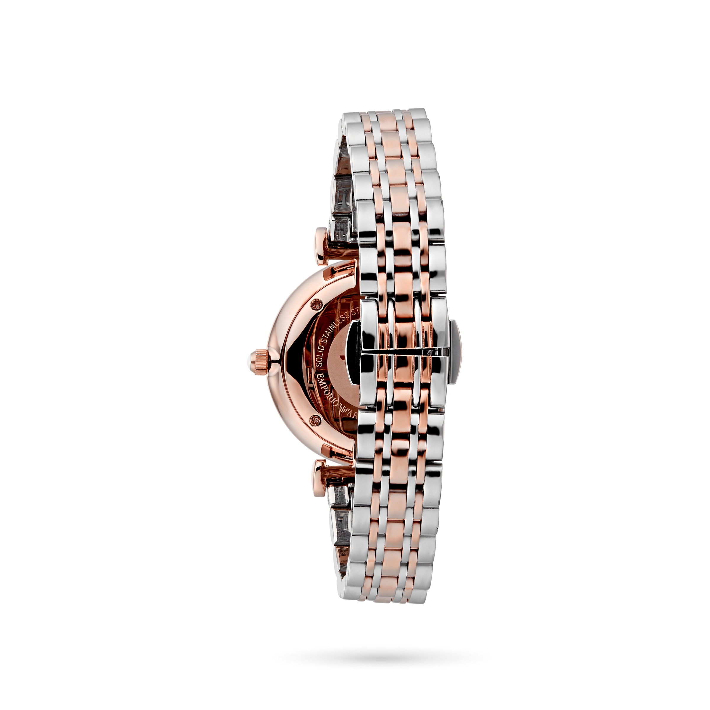 Replica Emporio Armani T-Bar Rose Gold Tone Two Tone Ladies details AR1840 2 Replica Emporio Armani T-Bar Rose Gold Tone Two Tone Ladies details AR1840