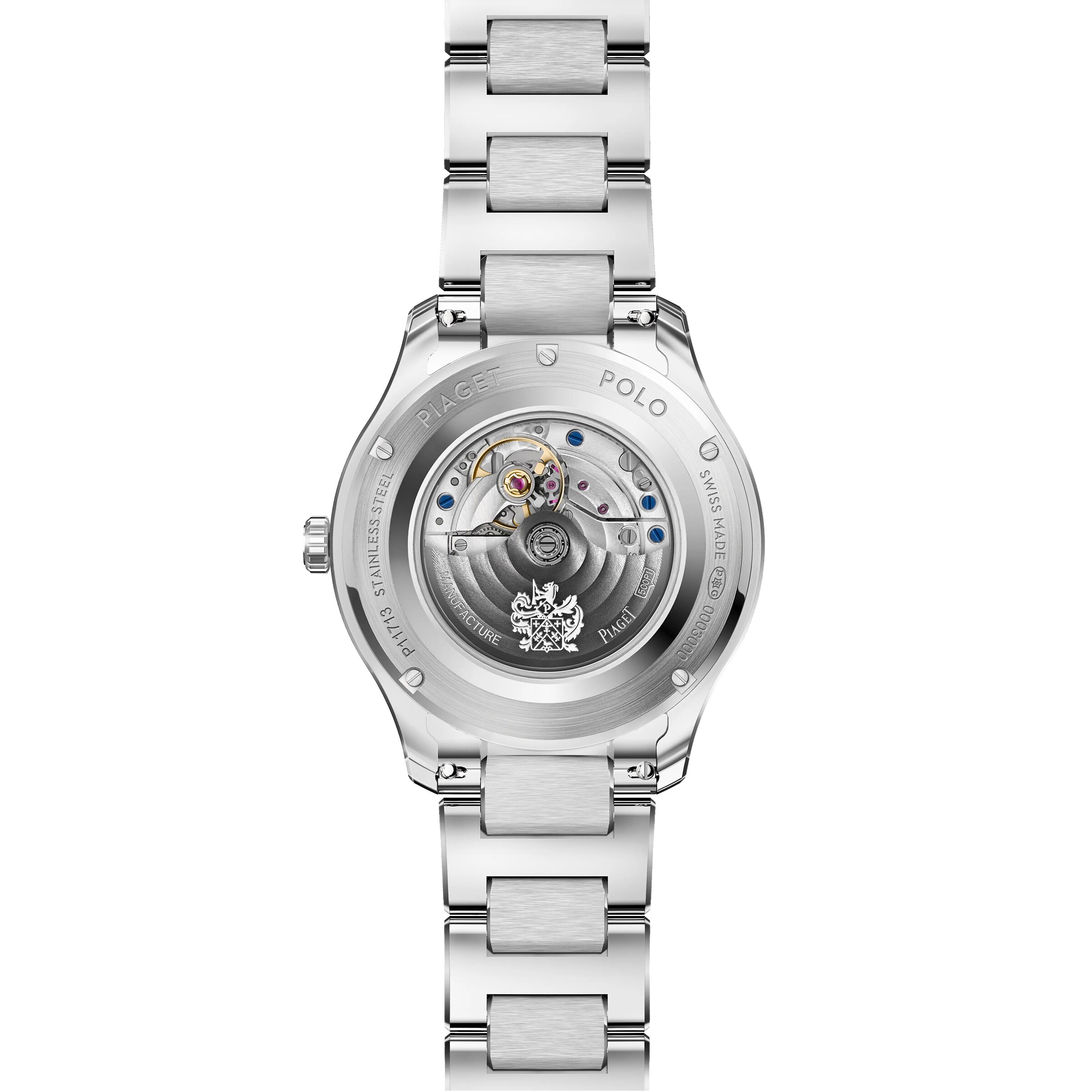 Replica Piaget Polo Date 36mm Ladies details Blue G0A47027
