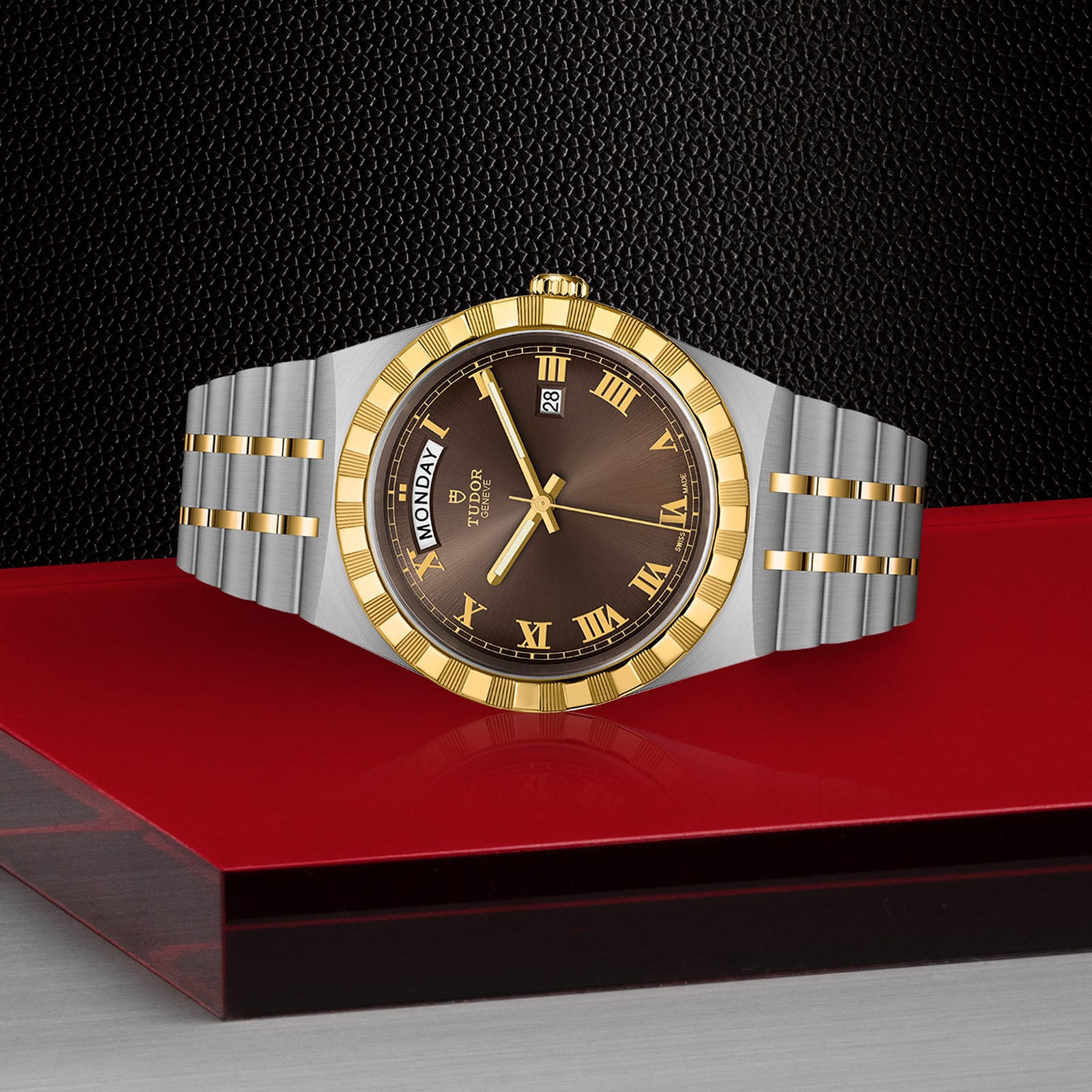 Replica Tudor Royal S G 41mm Steel Case Chocolate Brown Dial M28603-0007