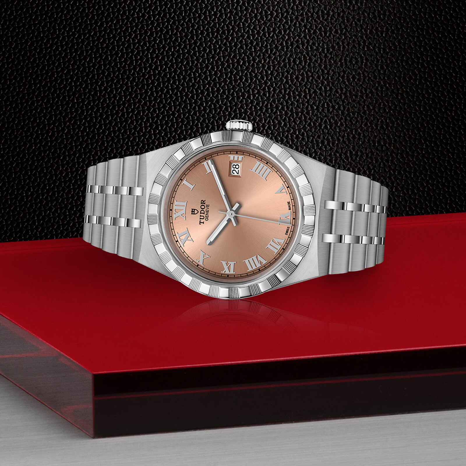 Replica Tudor Royal 38mm Steel Case Salmon Dial M28500-0007