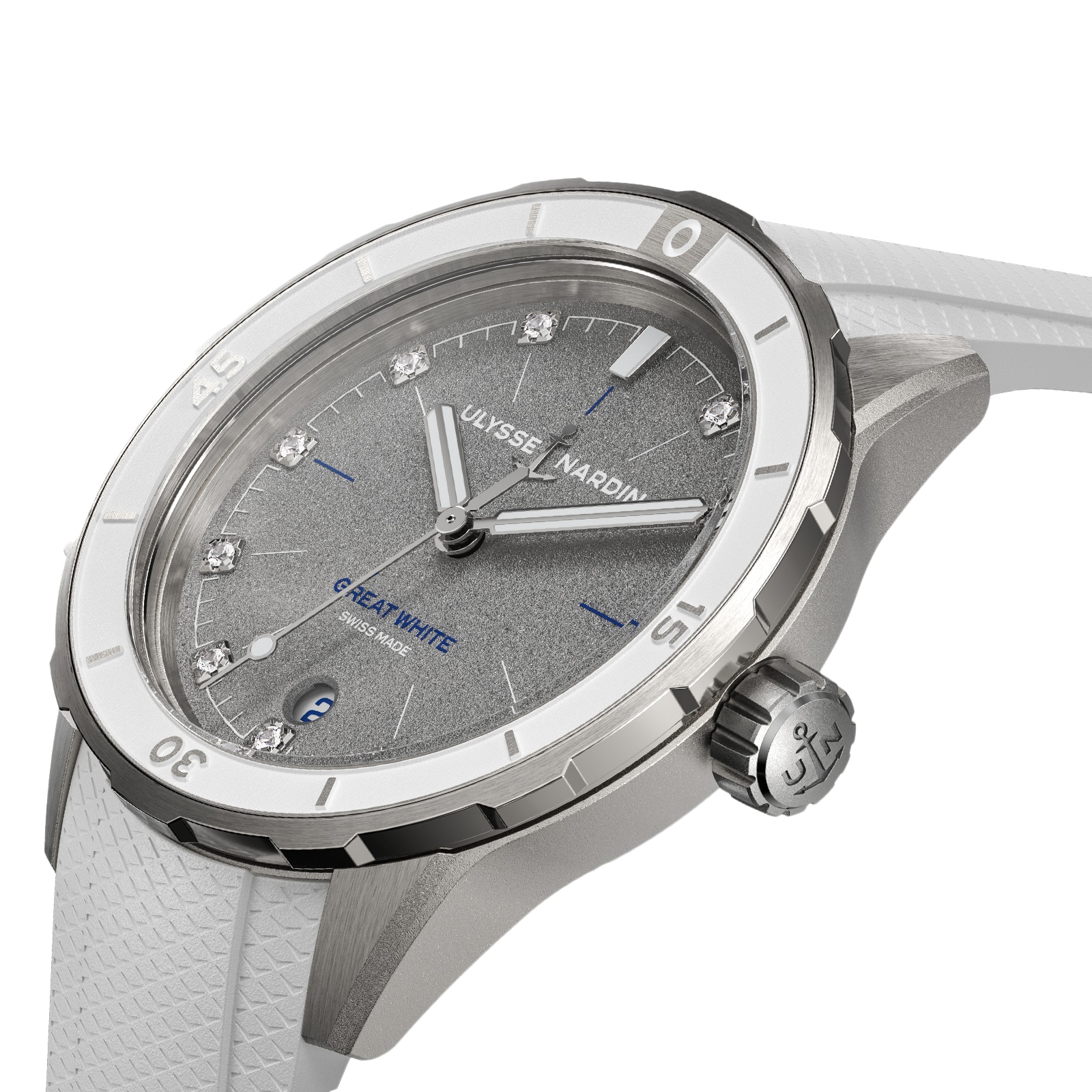Replica Ulysse Nardin Diver 39mm Stainless Steel Case And Bezel 8163-182LE-3/11-GW 2 Replica Ulysse Nardin Diver 39mm Stainless Steel Case And Bezel 8163-182LE-3/11-GW