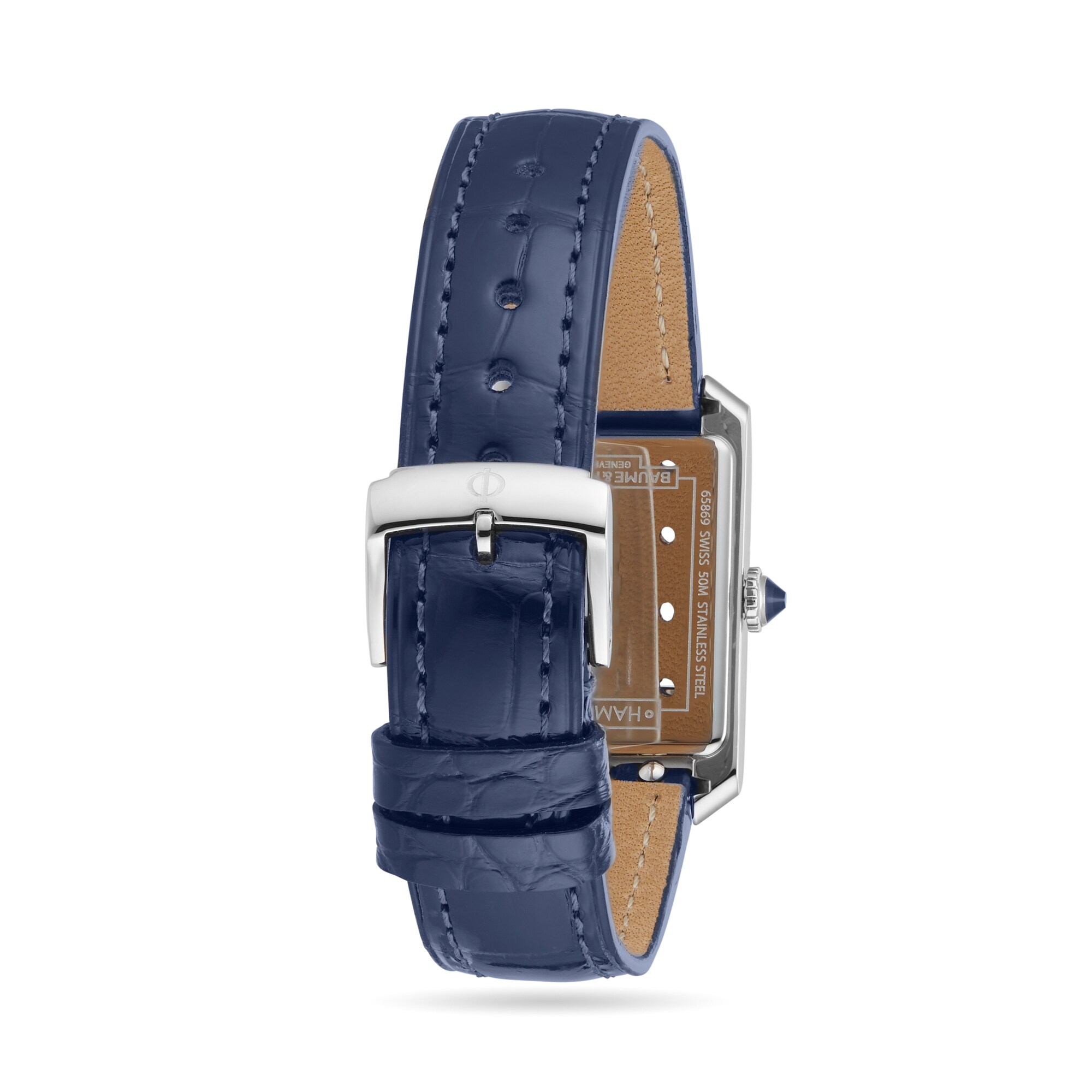 Replica Baume & Mercier Hampton Quartz 22mm Ladies details Blue BM0A10709 2 Replica Baume & Mercier Hampton Quartz 22mm Ladies details Blue BM0A10709