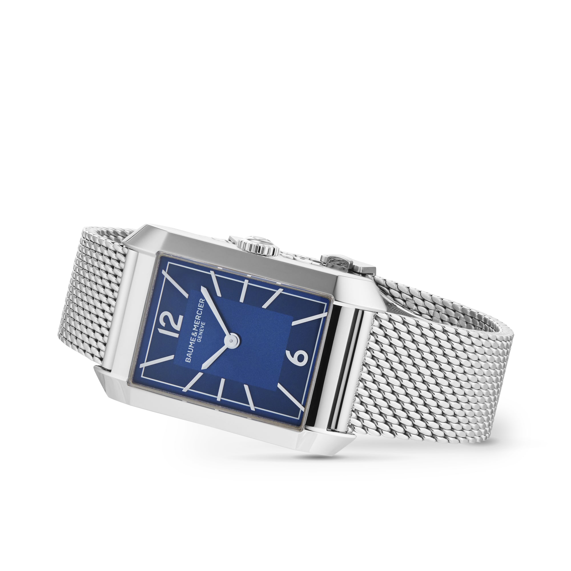 Replica Baume & Mercier Hampton 35mm Ladies details Blue BM0A10671