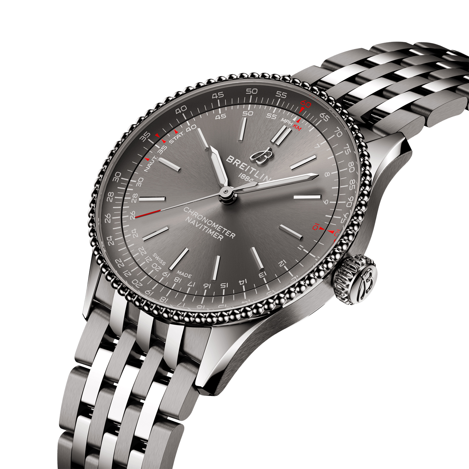 Replica Breitling Navitimer 36mm Ladies details Grey A17327381B1A1