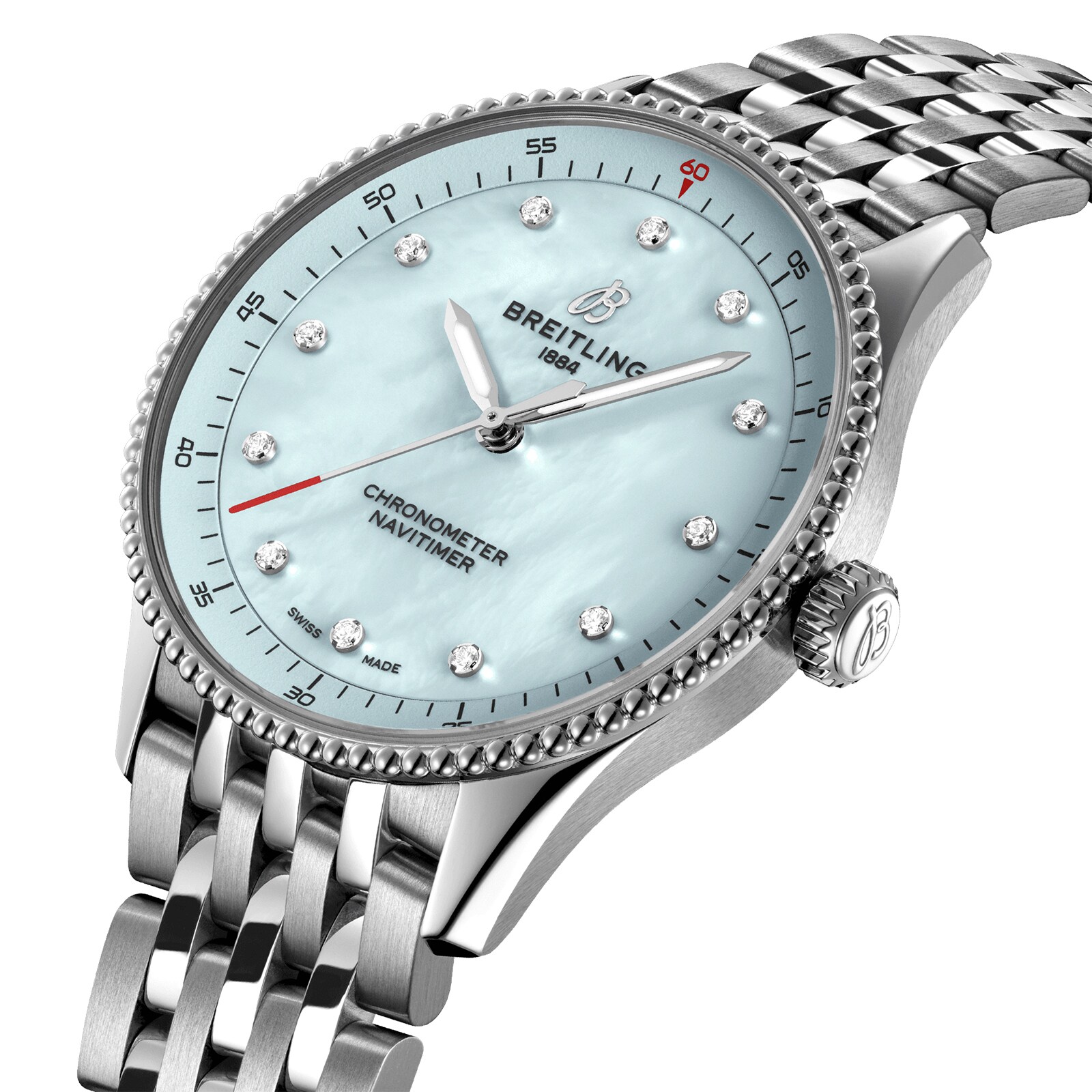 Replica Breitling Navitimer 32mm Ladies details Blue Mother Of Pearl A77320171C1A1 2 Replica Breitling Navitimer 32mm Ladies details Blue Mother Of Pearl A77320171C1A1
