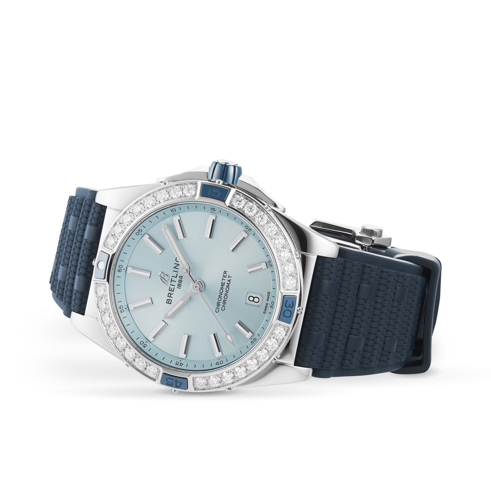 Replica Breitling Super Chronomat Automatic 38 Blue Rubber Strap details A17356531C1S1 2 Replica Breitling Super Chronomat Automatic 38 Blue Rubber Strap details A17356531C1S1