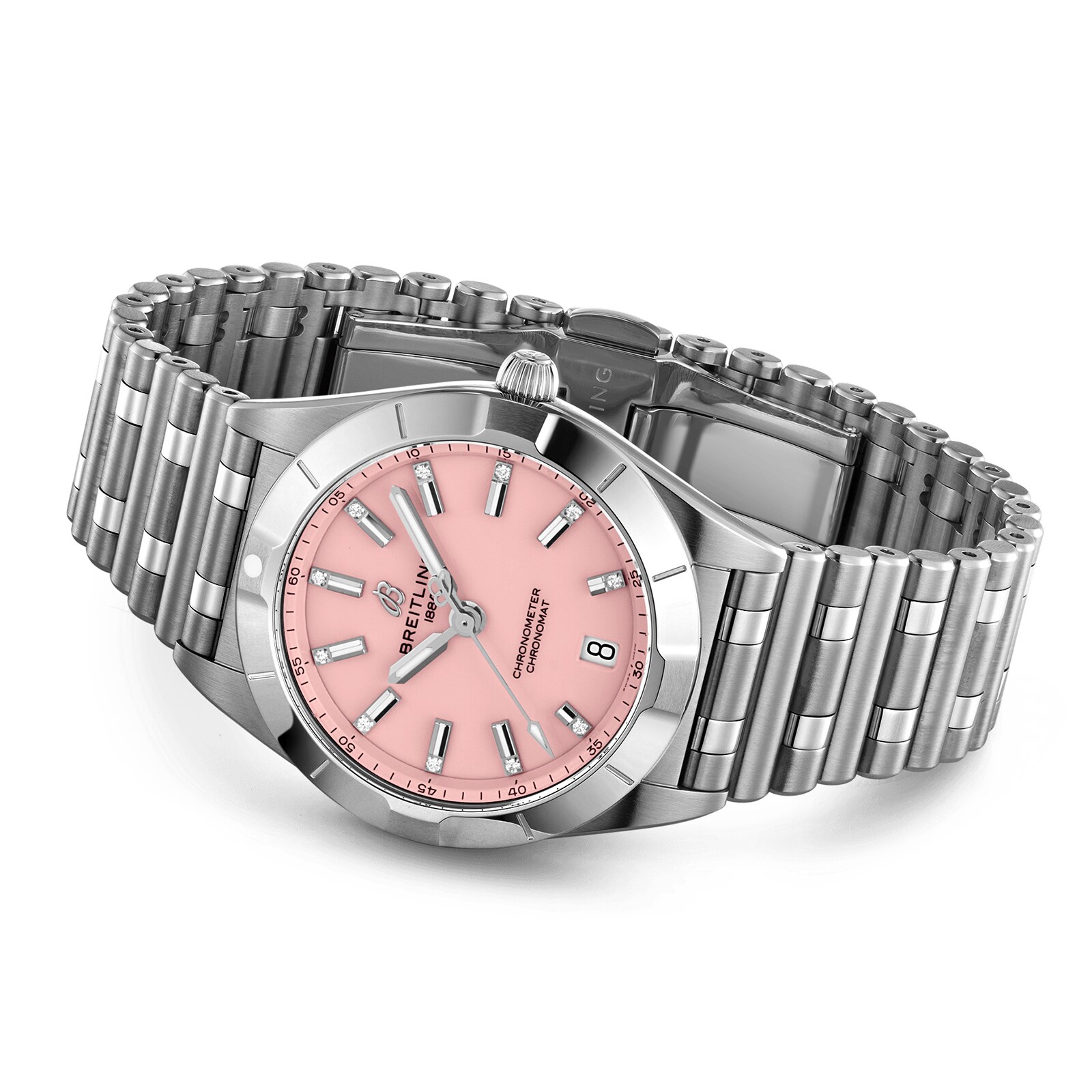 Replica Breitling Chronomat Quartz 32 Stainless Steel details A77310101K1A1 2 Replica Breitling Chronomat Quartz 32 Stainless Steel details A77310101K1A1