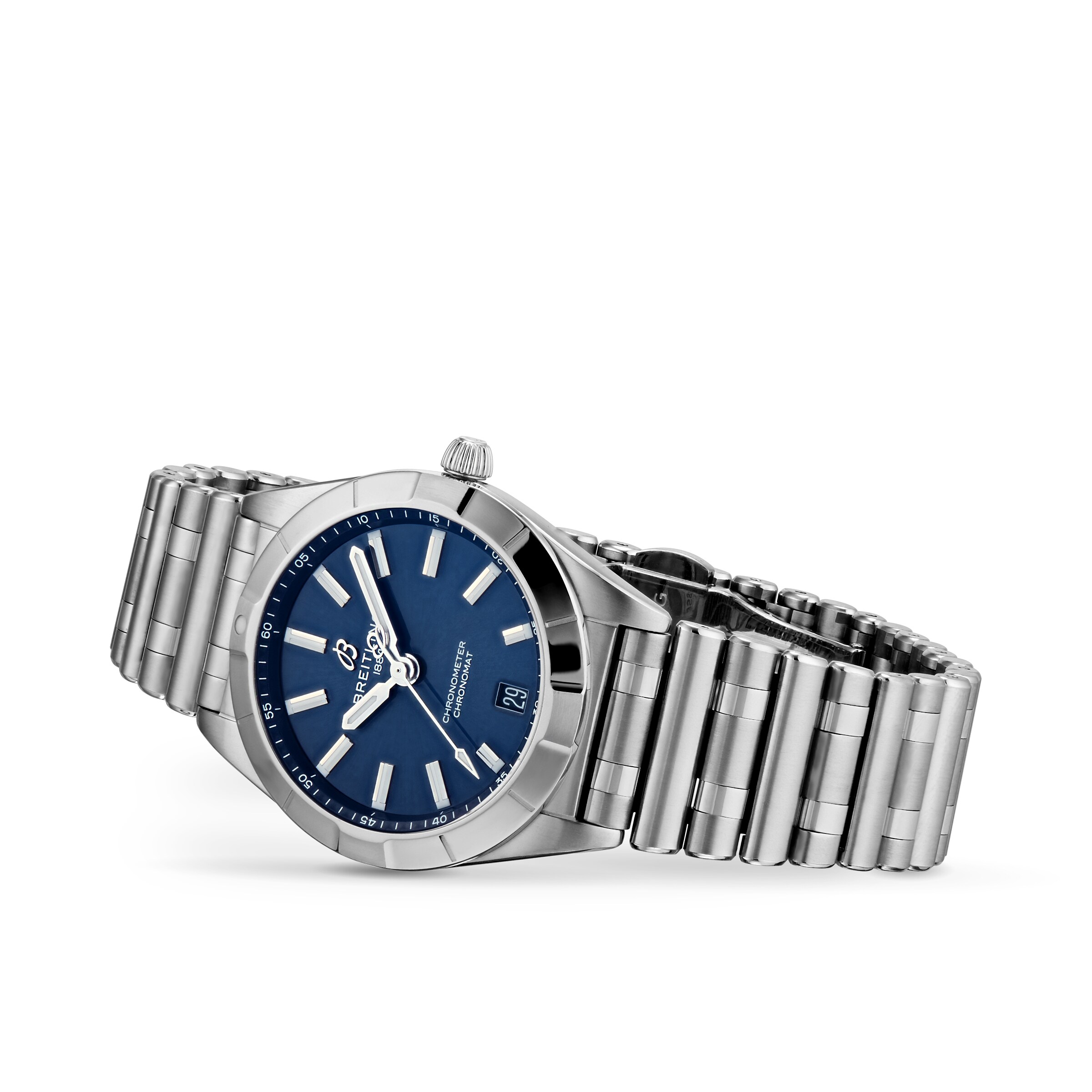 Replica Breitling Chronomat 32 Stainless Steel - Blue details A77310101C1A1