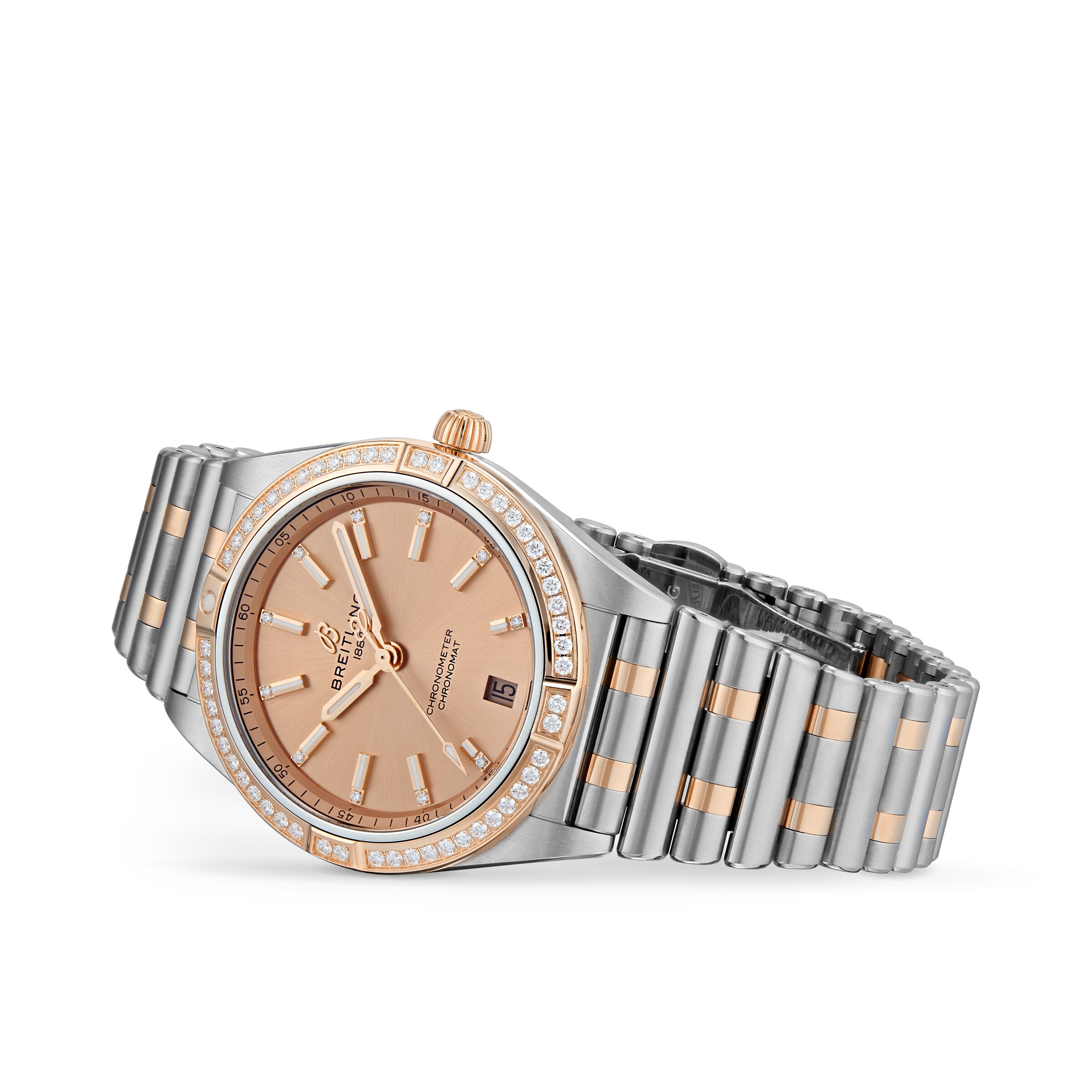 Replica Breitling Chronomat Automatic 36 Stainless Steel  18k Red Gold details U10380591K1U1