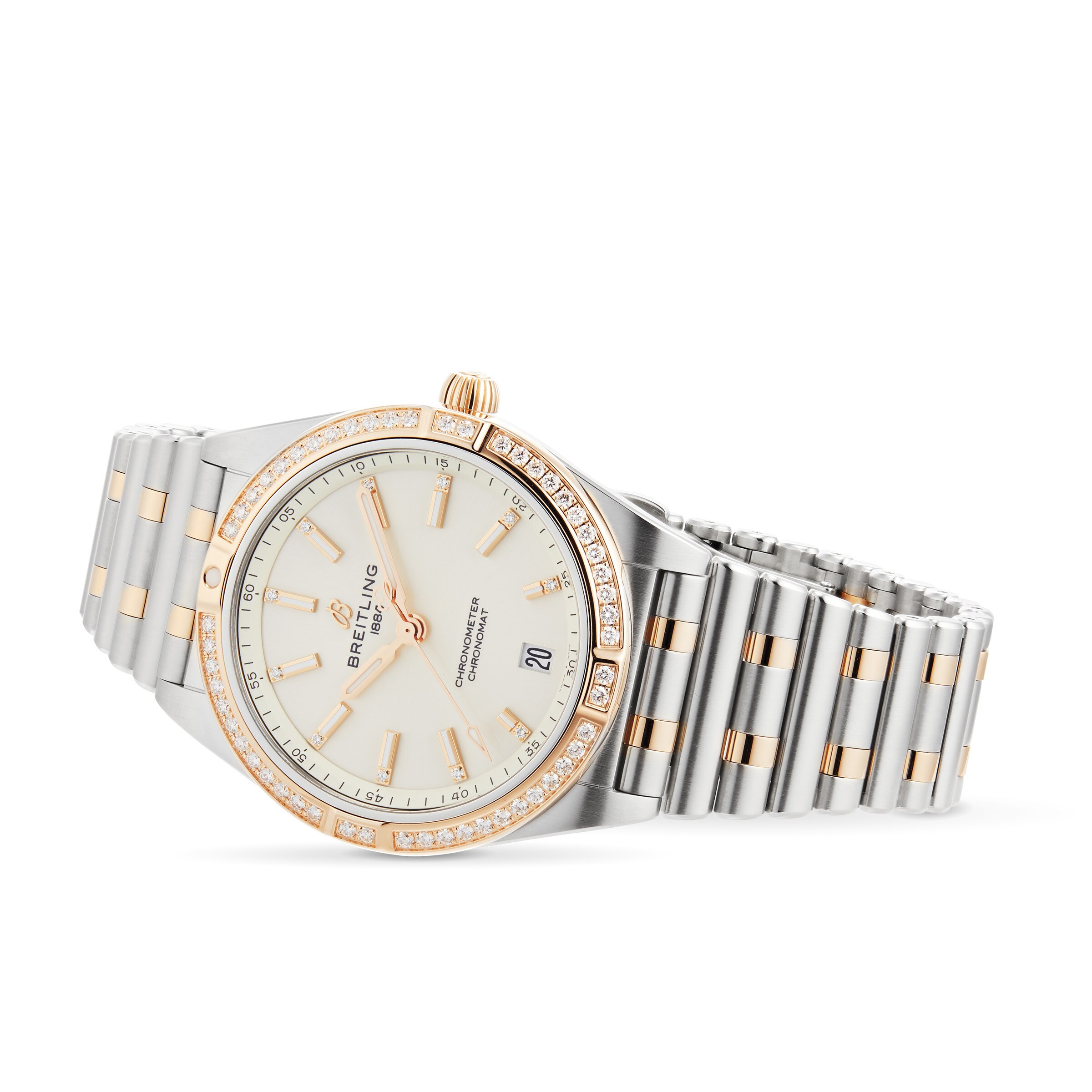 Replica Breitling Chronomat Automatic 36 Stainless Steel 18k Red Gold details U10380591A1U1 2 Replica Breitling Chronomat Automatic 36 Stainless Steel 18k Red Gold details U10380591A1U1