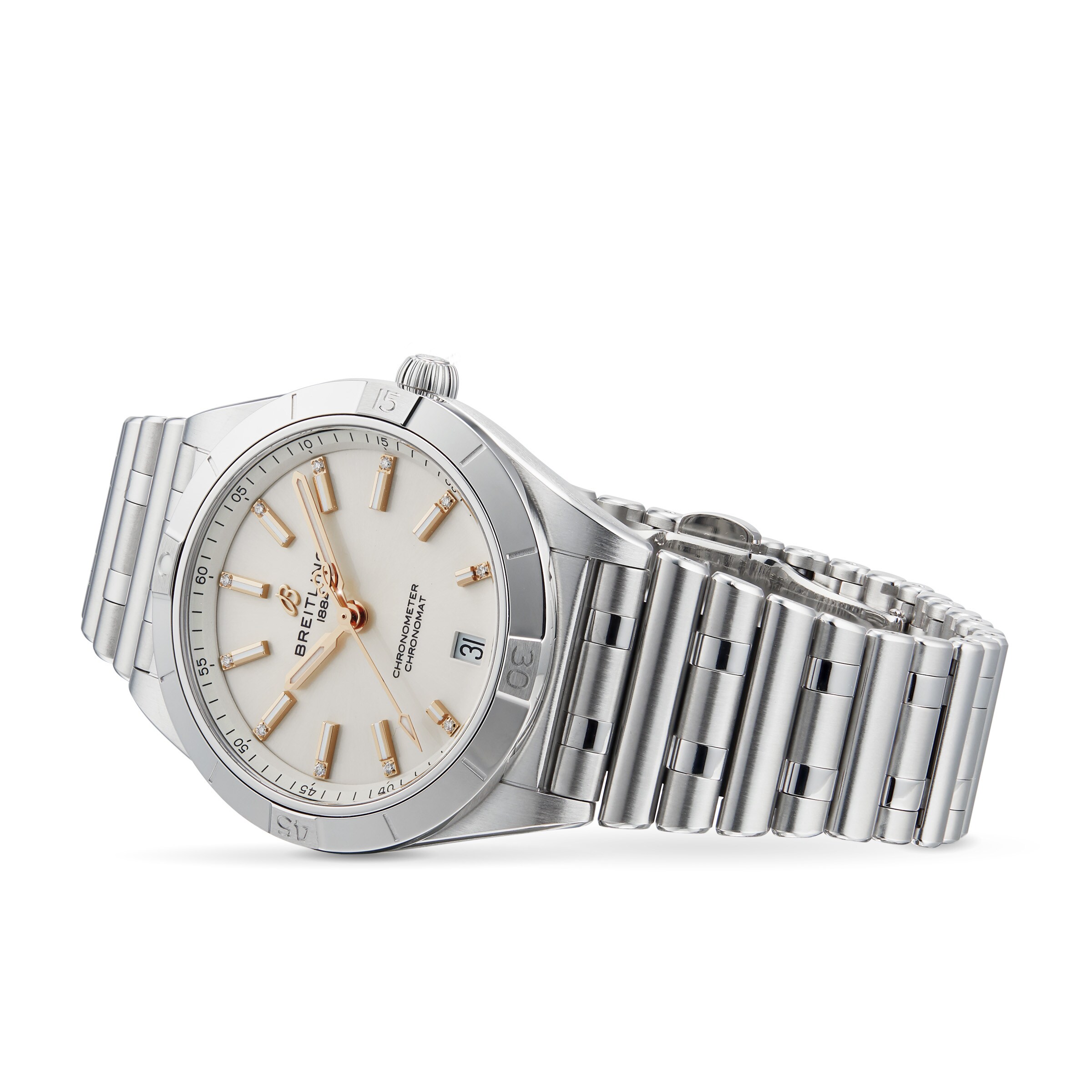 Replica Breitling Chronomat Automatic 36 Stainless Steel details A10380101A2A1 2 Replica Breitling Chronomat Automatic 36 Stainless Steel details A10380101A2A1