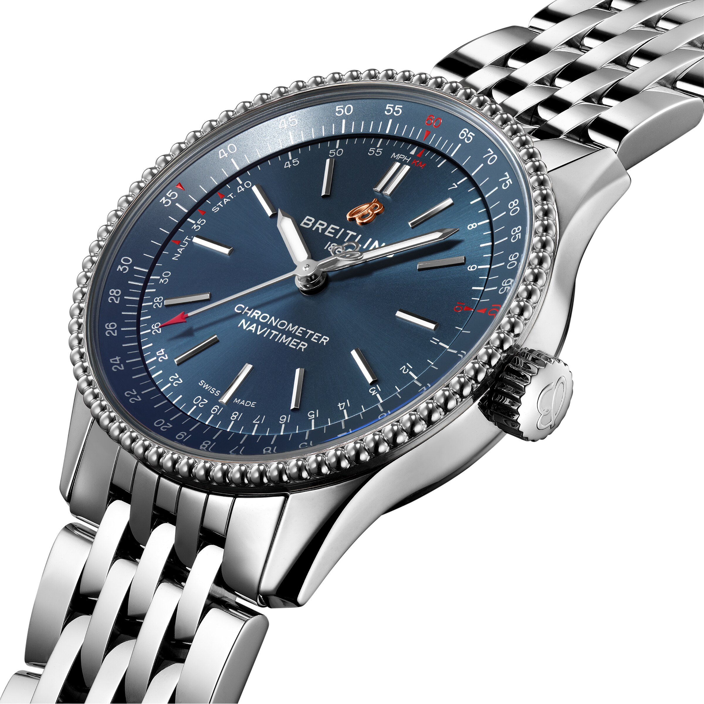Replica Breitling Navitimer Automatic 35 Stainless Steel details A17395161C1A1