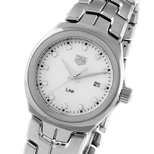 Replica TAG Heuer Link Quartz Date Mother Of Pearl 32mm Ladies details WBC1312.BA0600