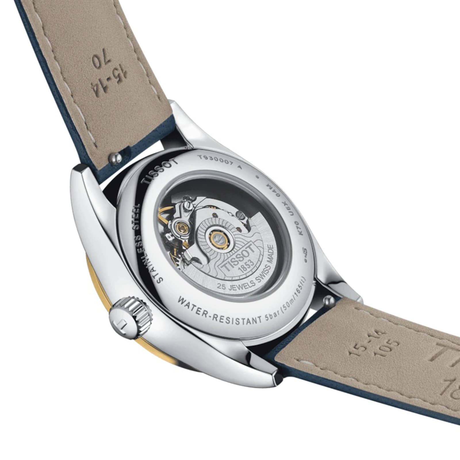 Replica Tissot T-Gold T-My Lady 18K Gold Automatic 29mm Ladies details Blue T9300074604600 2 Replica Tissot T-Gold T-My Lady 18K Gold Automatic 29mm Ladies details Blue T9300074604600