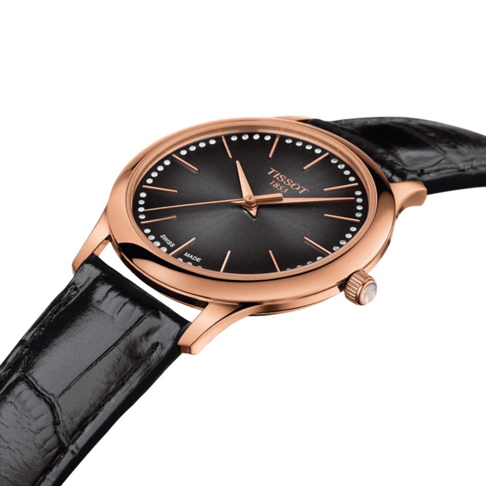 Replica Tissot T-Gold Excellence Lady 18K Gold 32mm Ladies details Brown T9262107629100 2 Replica Tissot T-Gold Excellence Lady 18K Gold 32mm Ladies details Brown T9262107629100