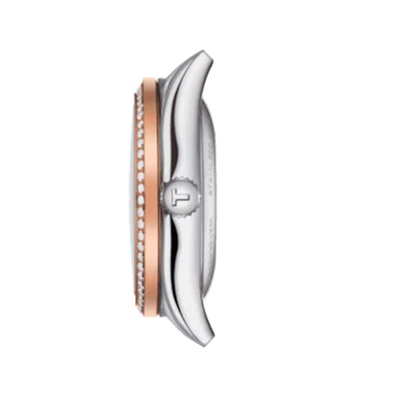 Replica Tissot T-Gold T-My Lady Automatic 18K Gold 29mm Ladies details T9300074103100