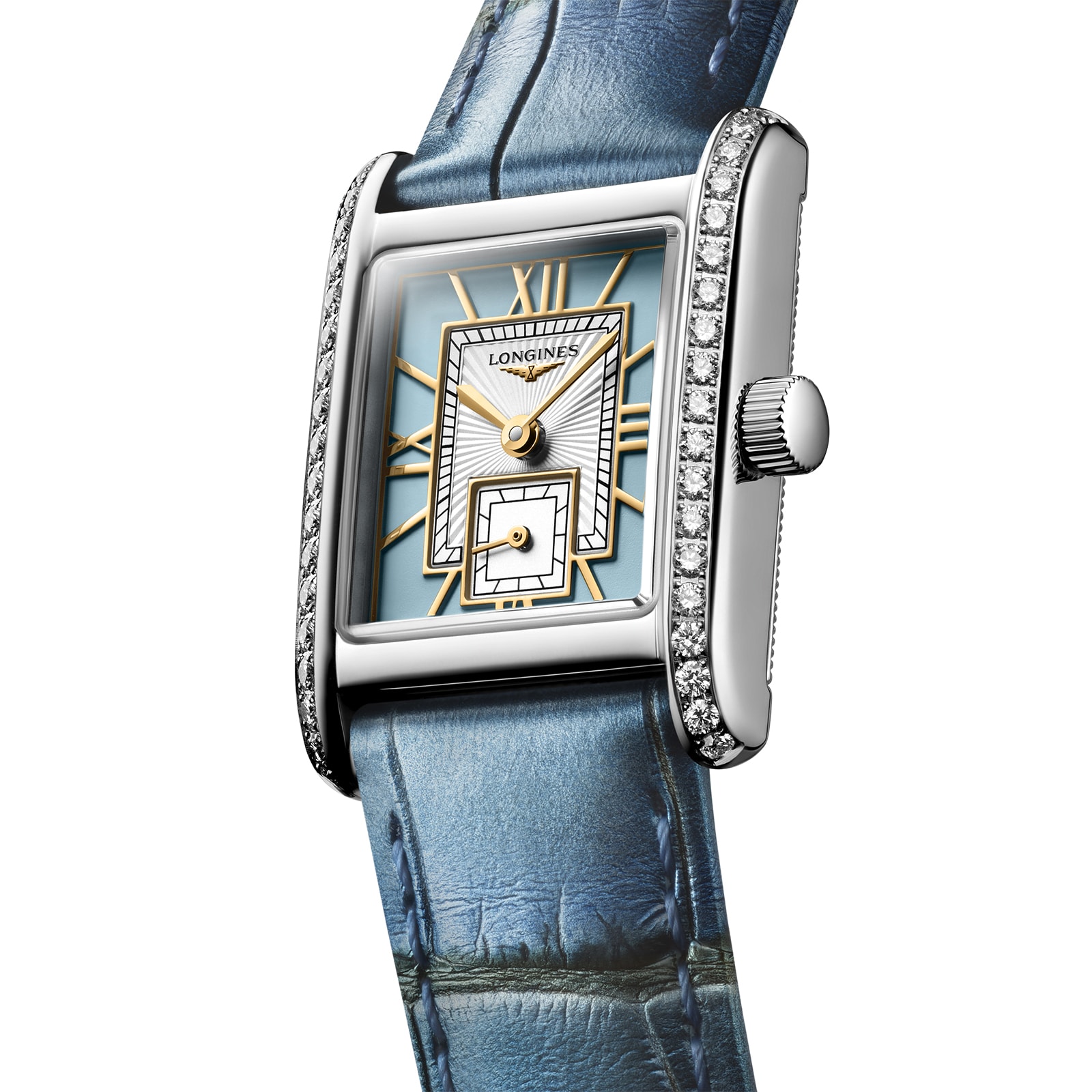 Replica Longines Mini Dolce Vita 21.5mm X 29mm Ladies details Blue L52000952 2 Replica Longines Mini Dolce Vita 21.5mm X 29mm Ladies details Blue L52000952